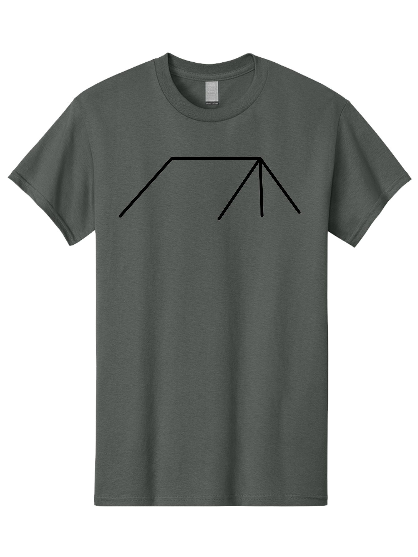 Stick-Figure Men'S Graphic Tee, 100% Cotton, Comfortable Casual Summer Wear, Machine Washable, Simple Line Drawing, Geometric Shape, Abstract Design, Minimalist Art, Black Lines, Simple Graphics -  Aaa206