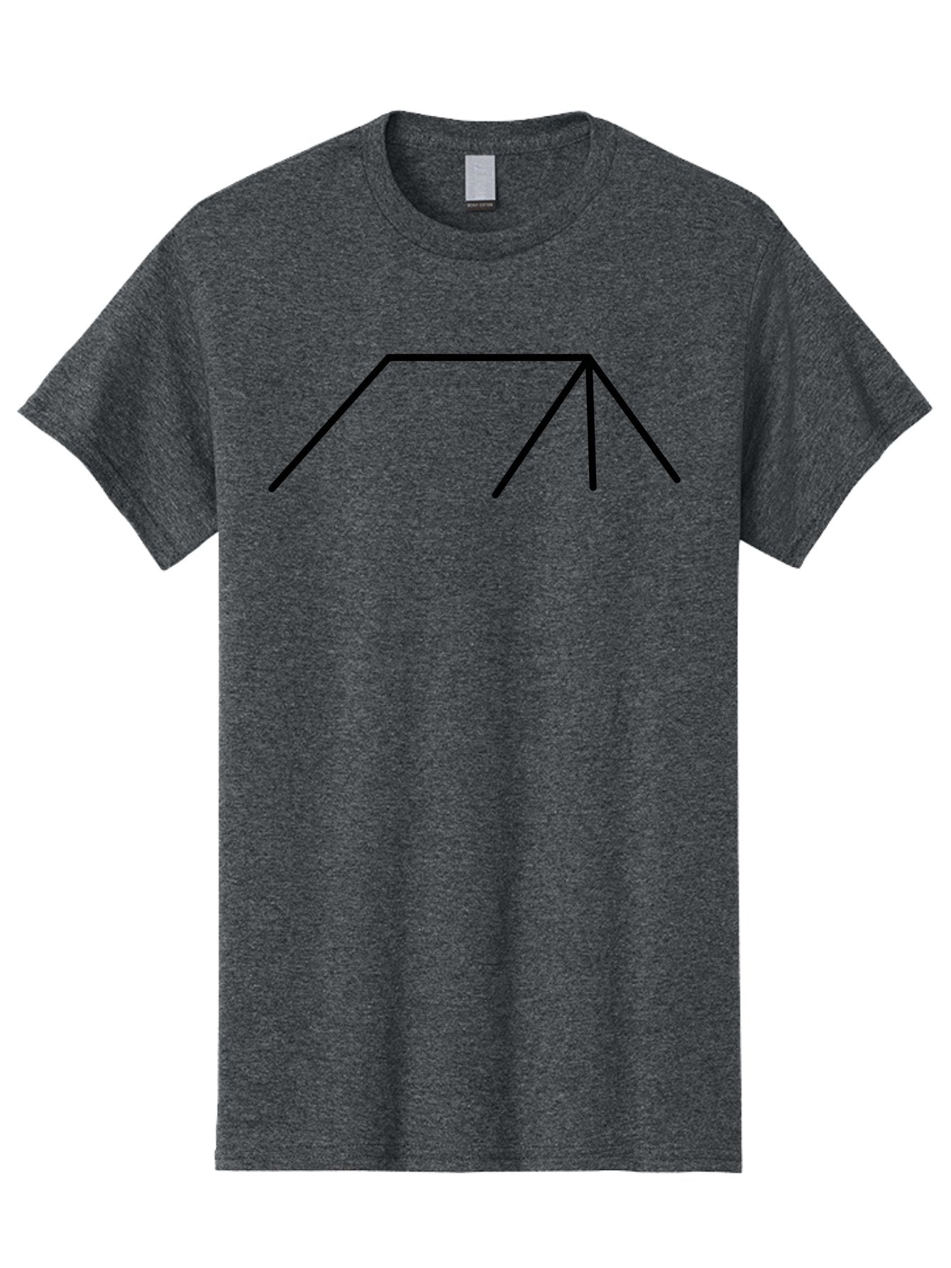 Stick-Figure Men'S Graphic Tee, 100% Cotton, Comfortable Casual Summer Wear, Machine Washable, Simple Line Drawing, Geometric Shape, Abstract Design, Minimalist Art, Black Lines, Simple Graphics -  Aaa206 5