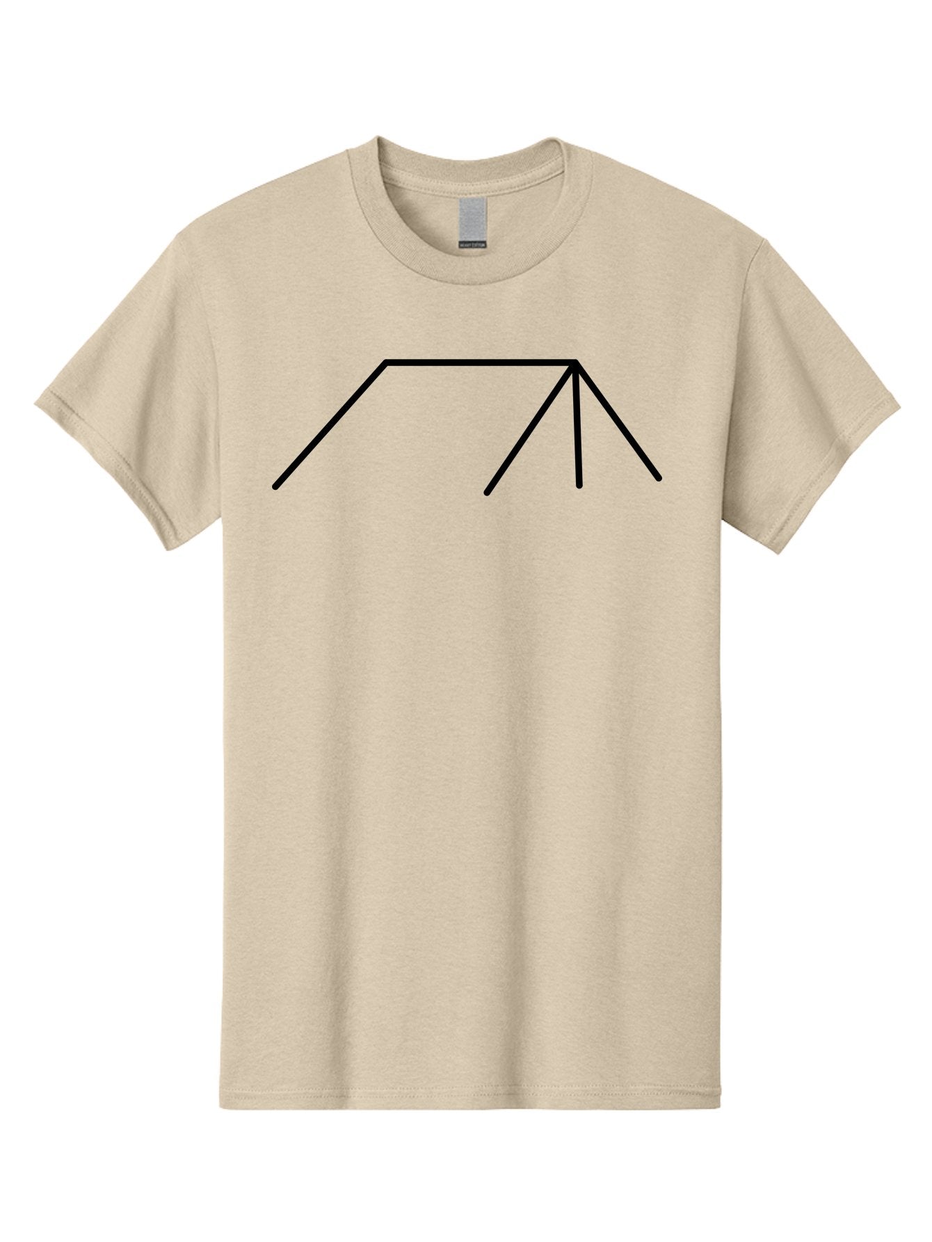Stick-Figure Men'S Graphic Tee, 100% Cotton, Comfortable Casual Summer Wear, Machine Washable, Simple Line Drawing, Geometric Shape, Abstract Design, Minimalist Art, Black Lines, Simple Graphics -  Aaa206 25