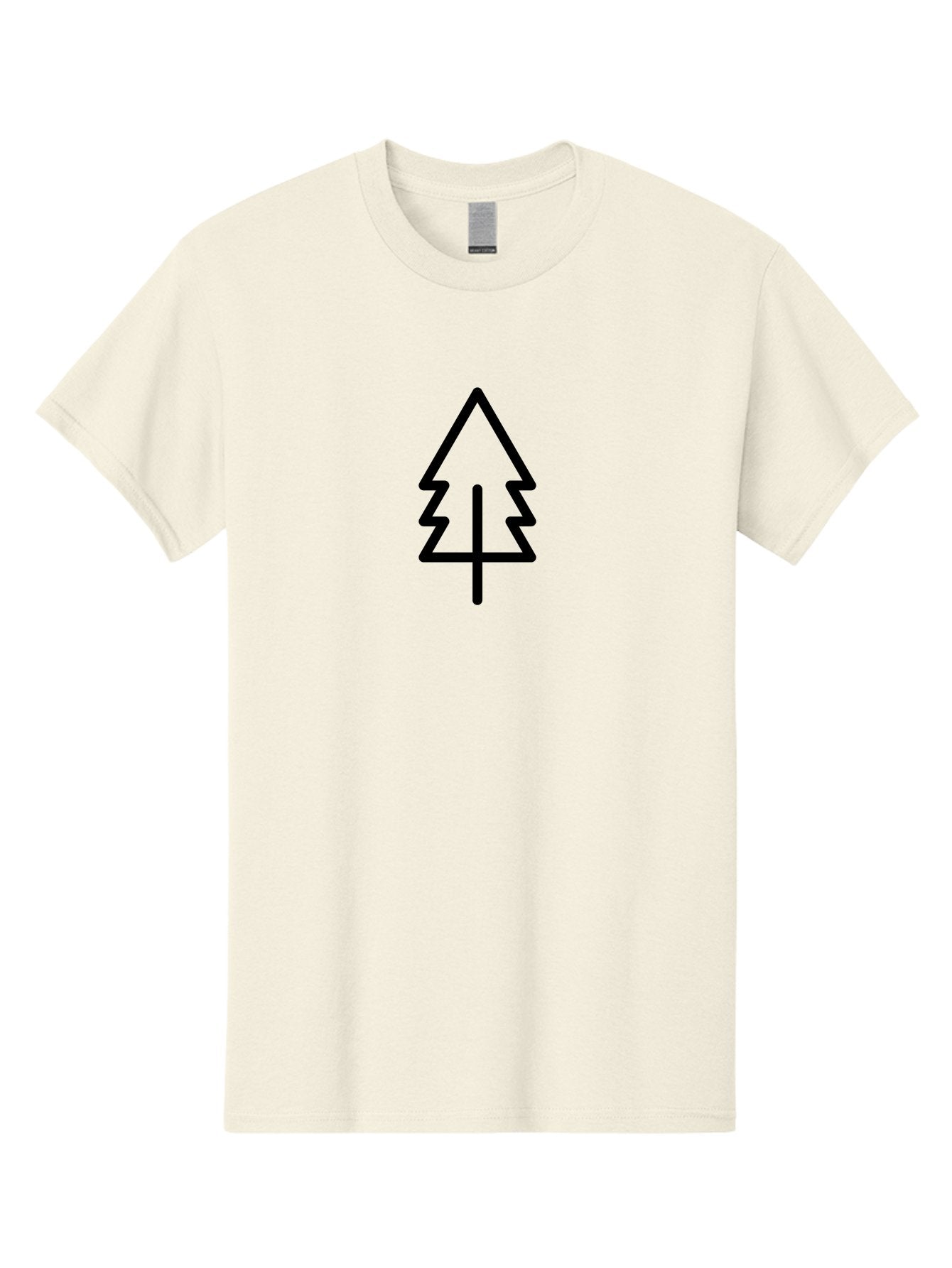 Tree-Logo-1 Men'S Graphic Tee, 100% Cotton, Comfortable Casual Summer Wear, Machine Washable, Tree Icon, Minimalist Design, Simple Tree, Forest Symbol, Eco Friendly Logo, Nature Graphic, Environmental Symbol, Simple Illustration -  Aaa221 25
