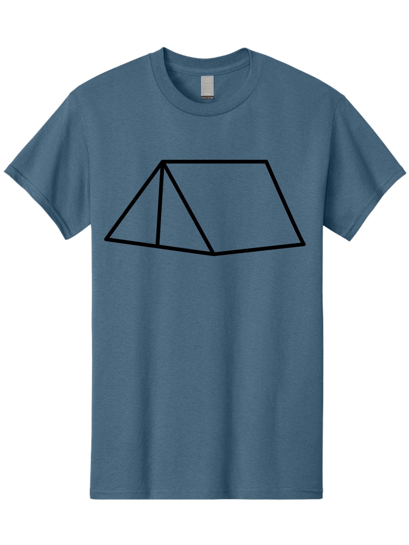 Triangular-Prism Men'S Graphic Tee, 100% Cotton, Comfortable Casual Summer Wear, Machine Washable, Geometric Shape, 3D Figure, Triangular Prism, Simple Design, Black Outline, Minimalist Art, Mathematical Concept, Educational Graphic -  Aaa226 29