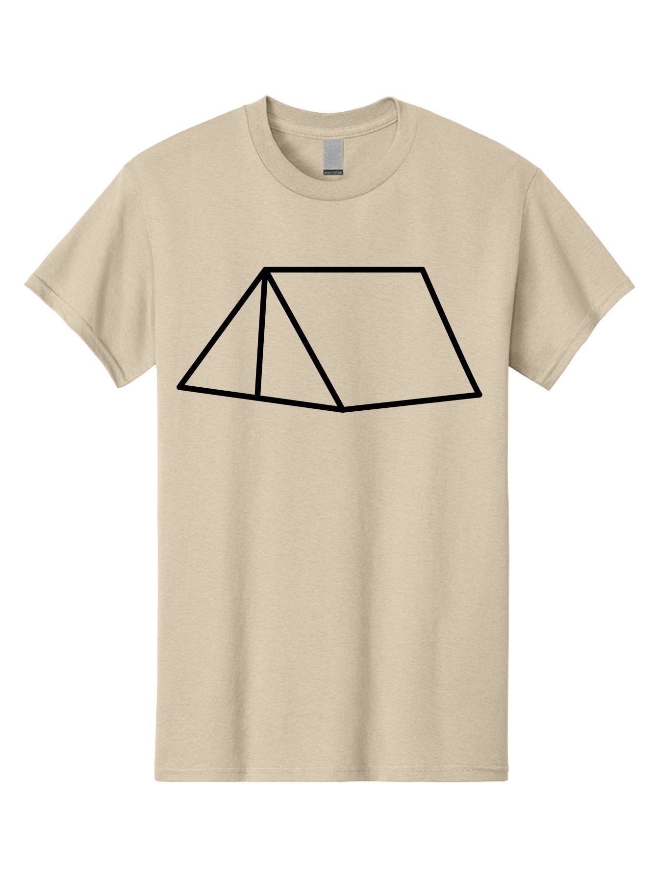 Triangular-Prism Men'S Graphic Tee, 100% Cotton, Comfortable Casual Summer Wear, Machine Washable, Geometric Shape, 3D Figure, Triangular Prism, Simple Design, Black Outline, Minimalist Art, Mathematical Concept, Educational Graphic -  Aaa226 7