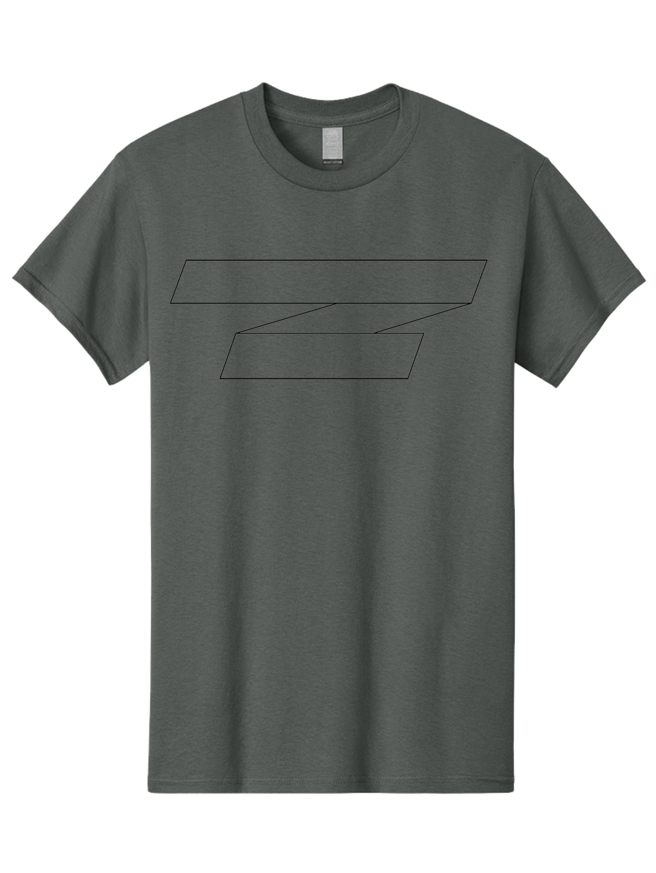 Z Men'S Graphic Tee, 100% Cotton, Comfortable Casual Summer Wear, Machine Washable, Stylized Letter Z, Geometric Shape, Minimalist Design, Simple Outline, Black Lines, Abstract Graphic -  Aaa230 25