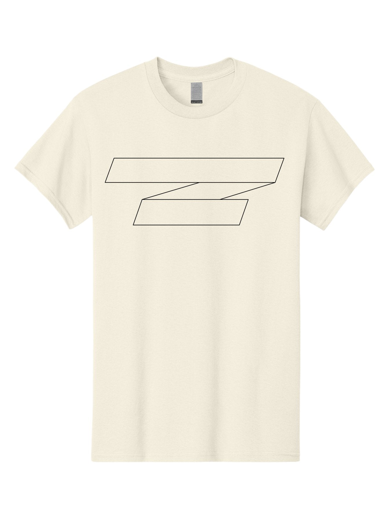 Z Men'S Graphic Tee, 100% Cotton, Comfortable Casual Summer Wear, Machine Washable, Stylized Letter Z, Geometric Shape, Minimalist Design, Simple Outline, Black Lines, Abstract Graphic -  Aaa230 11