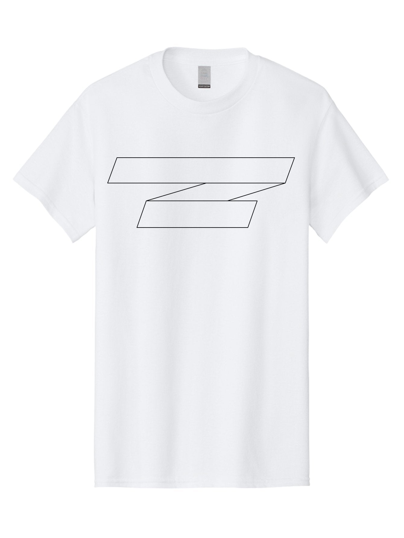 Z Men'S Graphic Tee, 100% Cotton, Comfortable Casual Summer Wear, Machine Washable, Stylized Letter Z, Geometric Shape, Minimalist Design, Simple Outline, Black Lines, Abstract Graphic -  Aaa230 9