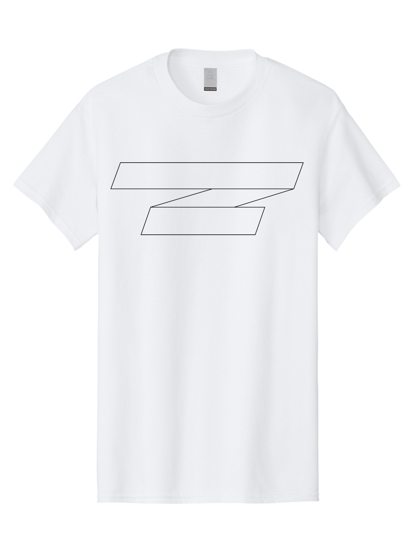 Z Men'S Graphic Tee, 100% Cotton, Comfortable Casual Summer Wear, Machine Washable, Stylized Letter Z, Geometric Shape, Minimalist Design, Simple Outline, Black Lines, Abstract Graphic -  Aaa230 23