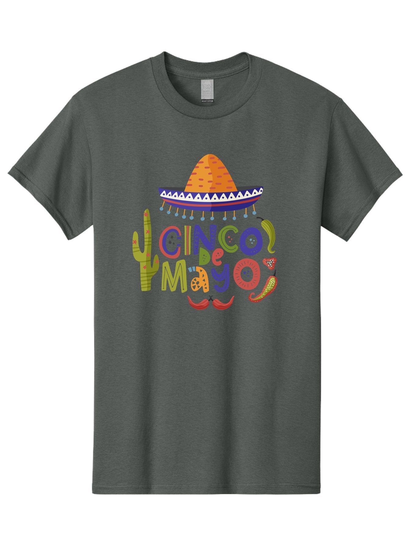 Cinco-De-Mayo-1 Men'S Graphic Tee, 100% Cotton, Comfortable Casual Summer Wear, Machine Washable, Cinco De Mayo, Sombrero, Chili Peppers, Cactus, Festive Design, Vibrant Colors, Mexican Heritage, Cultural Celebration, Fiesta Theme, -  Aaa233 21