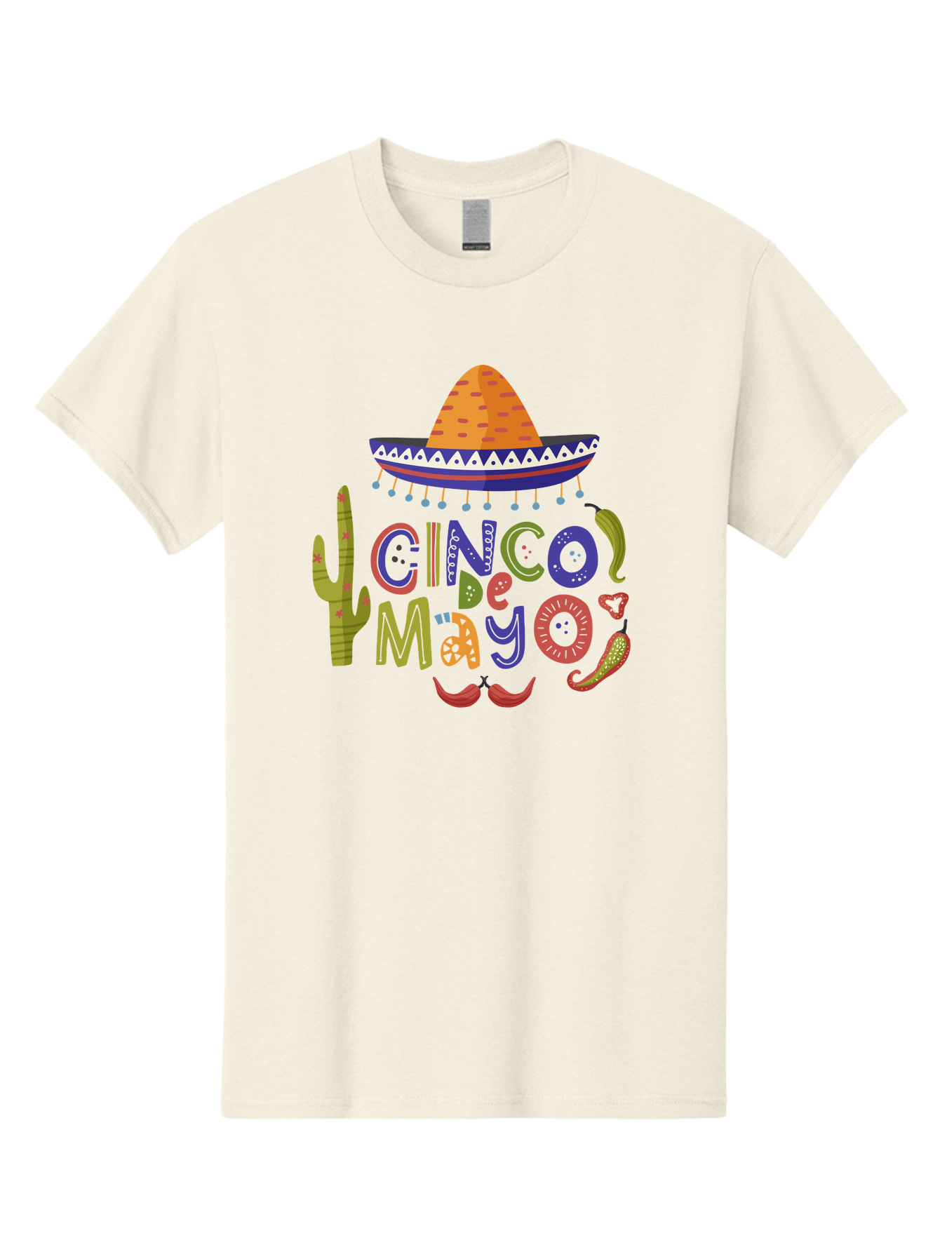 Cinco-De-Mayo-1 Men'S Graphic Tee, 100% Cotton, Comfortable Casual Summer Wear, Machine Washable, Cinco De Mayo, Sombrero, Chili Peppers, Cactus, Festive Design, Vibrant Colors, Mexican Heritage, Cultural Celebration, Fiesta Theme, -  Aaa233 13