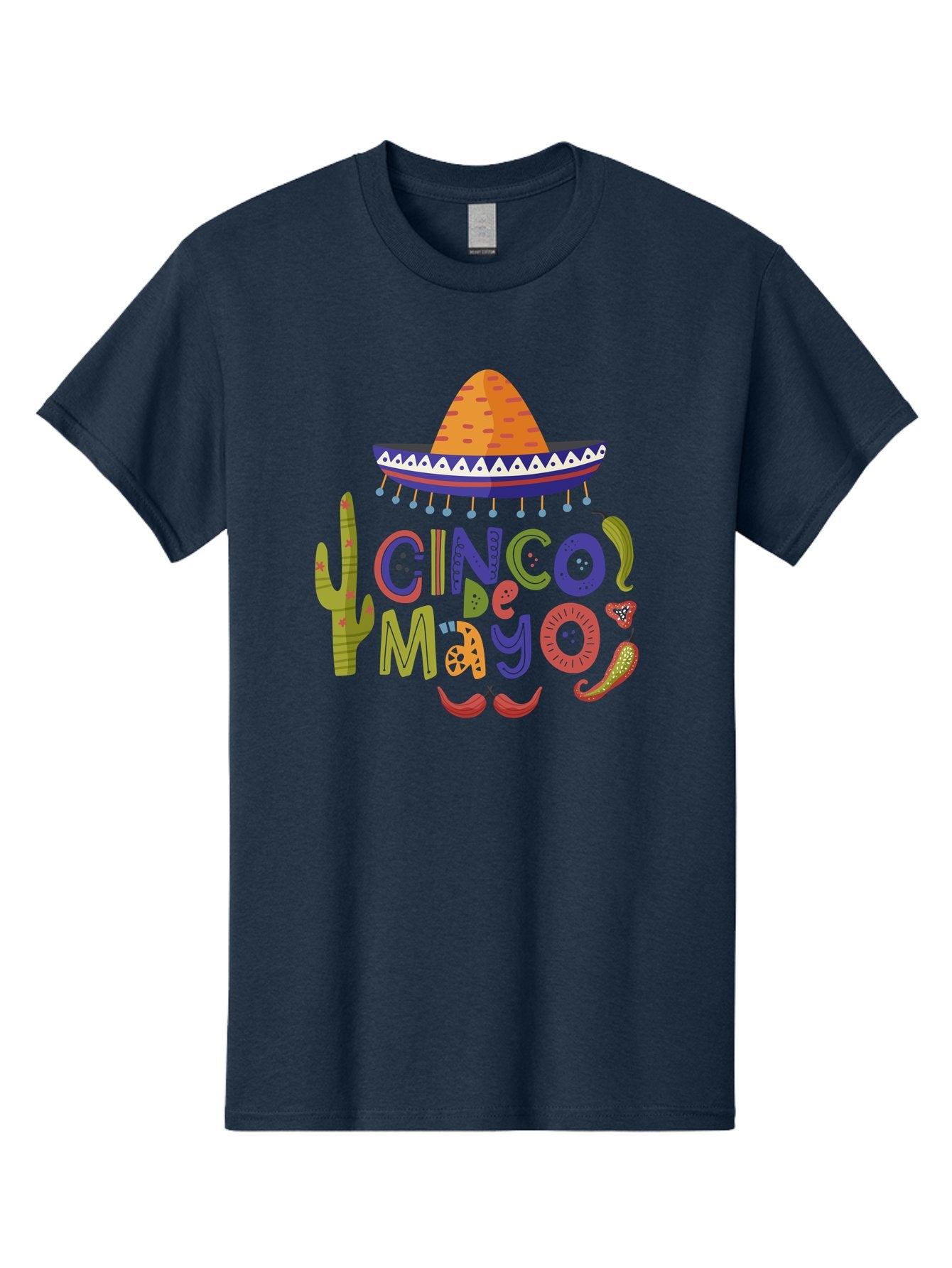 Cinco-De-Mayo-1 Men'S Graphic Tee, 100% Cotton, Comfortable Casual Summer Wear, Machine Washable, Cinco De Mayo, Sombrero, Chili Peppers, Cactus, Festive Design, Vibrant Colors, Mexican Heritage, Cultural Celebration, Fiesta Theme, -  Aaa233 17