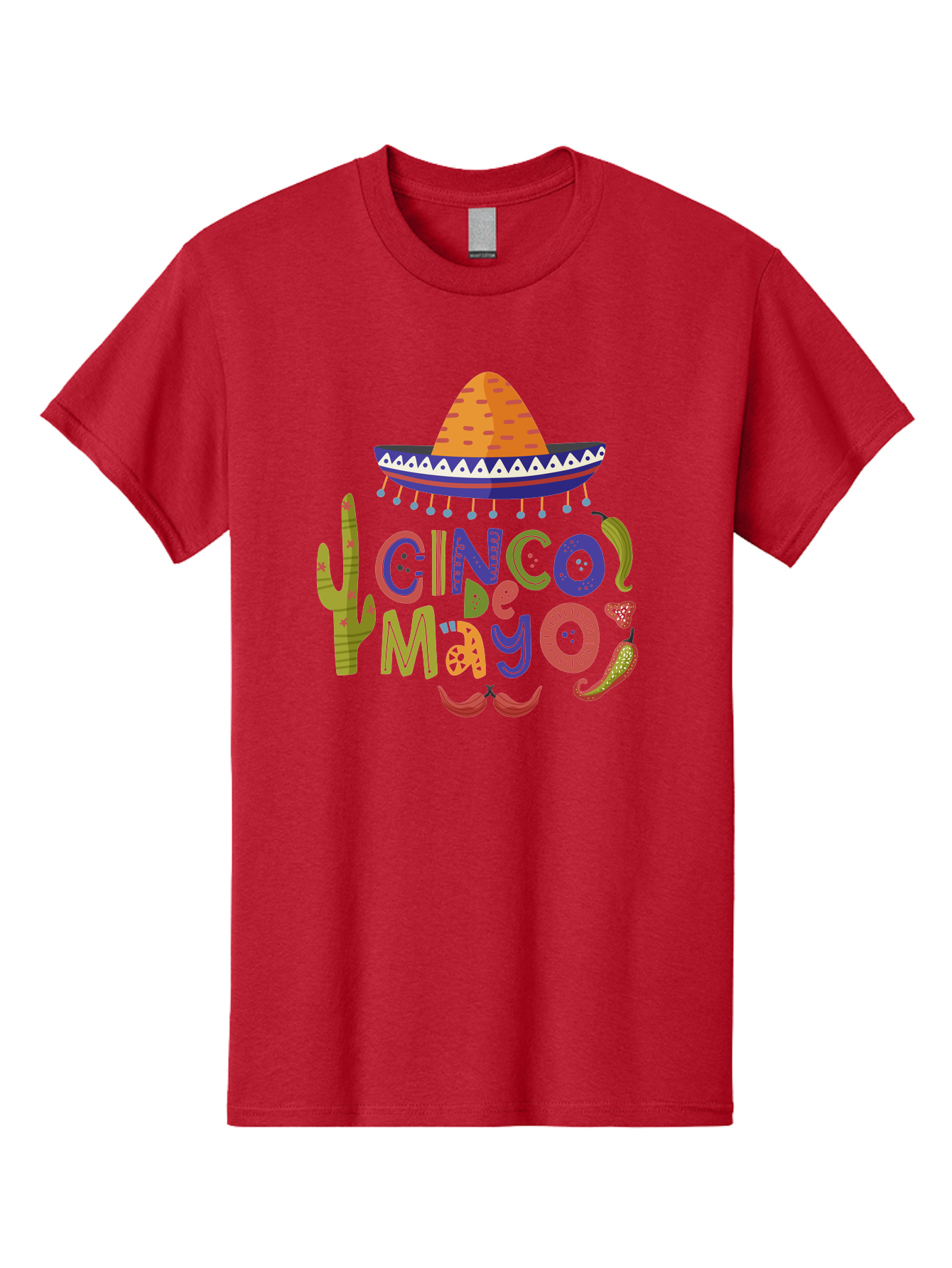 Cinco-De-Mayo-1 Men'S Graphic Tee, 100% Cotton, Comfortable Casual Summer Wear, Machine Washable, Cinco De Mayo, Sombrero, Chili Peppers, Cactus, Festive Design, Vibrant Colors, Mexican Heritage, Cultural Celebration, Fiesta Theme, -  Aaa233 21