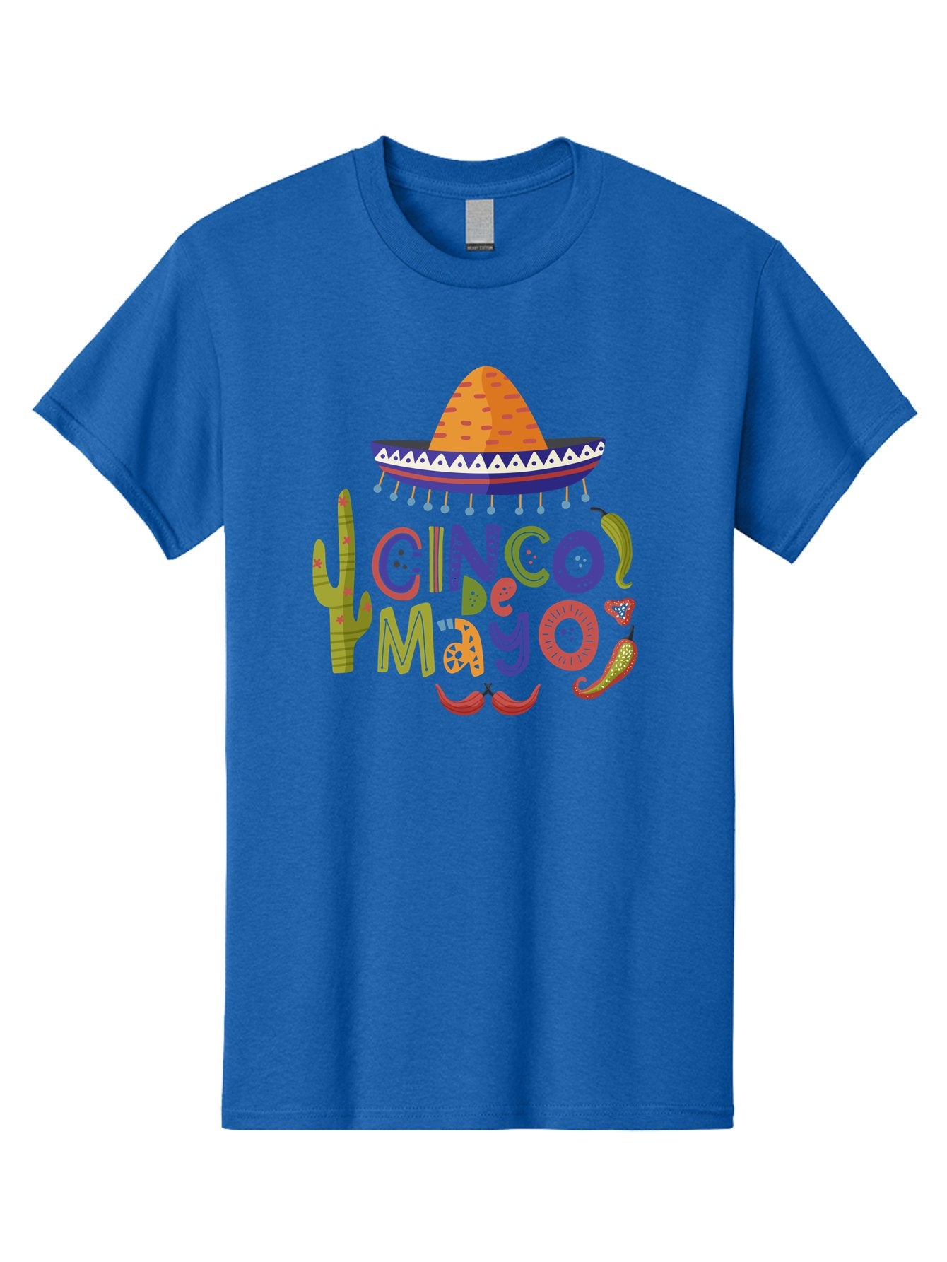 Cinco-De-Mayo-1 Men'S Graphic Tee, 100% Cotton, Comfortable Casual Summer Wear, Machine Washable, Cinco De Mayo, Sombrero, Chili Peppers, Cactus, Festive Design, Vibrant Colors, Mexican Heritage, Cultural Celebration, Fiesta Theme, -  Aaa233 13