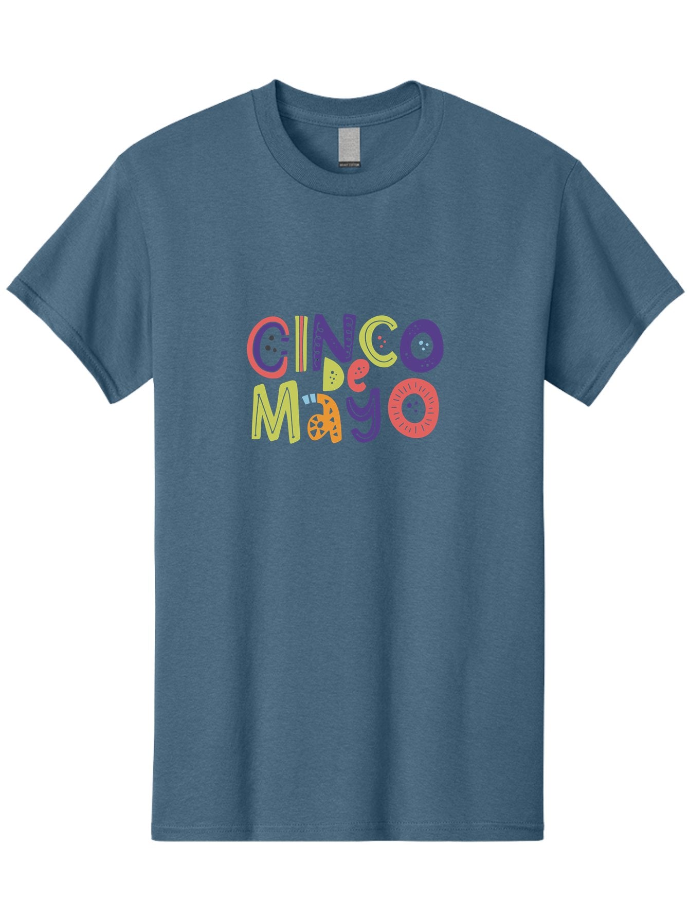 Cinco-De-Mayo-4 Men'S Graphic Tee, 100% Cotton, Comfortable Casual Summer Wear, Machine Washable, Cinco De Mayo Celebration, Mexican Holiday, Festive Typography, Vibrant Colors, Party Decorations, Cultural Heritage, Traditional Mexican, -  Aaa236 25