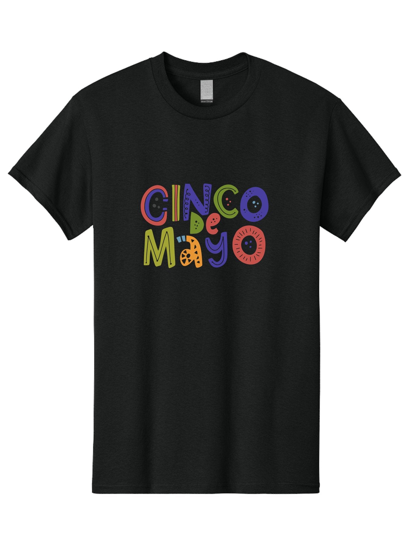 Cinco-De-Mayo-6 Men'S Graphic Tee, 100% Cotton, Comfortable Casual Summer Wear, Machine Washable, Cinco De Mayo, Colorful Text, Festive Typography, Mexican Holiday, Party Decorations, Vibrant Colors, Celebration -  Aaa238 13