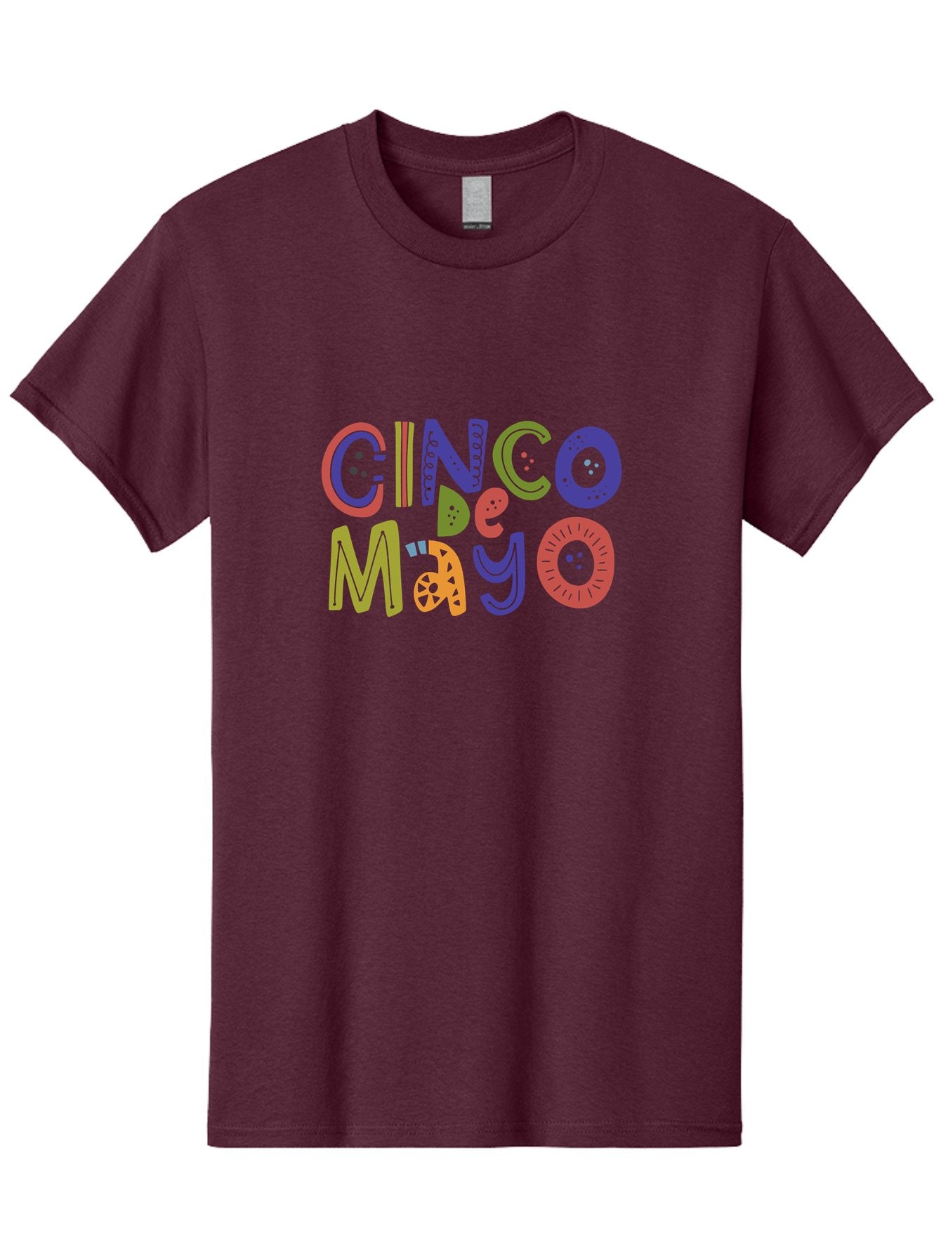 Cinco-De-Mayo-6 Men'S Graphic Tee, 100% Cotton, Comfortable Casual Summer Wear, Machine Washable, Cinco De Mayo, Colorful Text, Festive Typography, Mexican Holiday, Party Decorations, Vibrant Colors, Celebration -  Aaa238 9