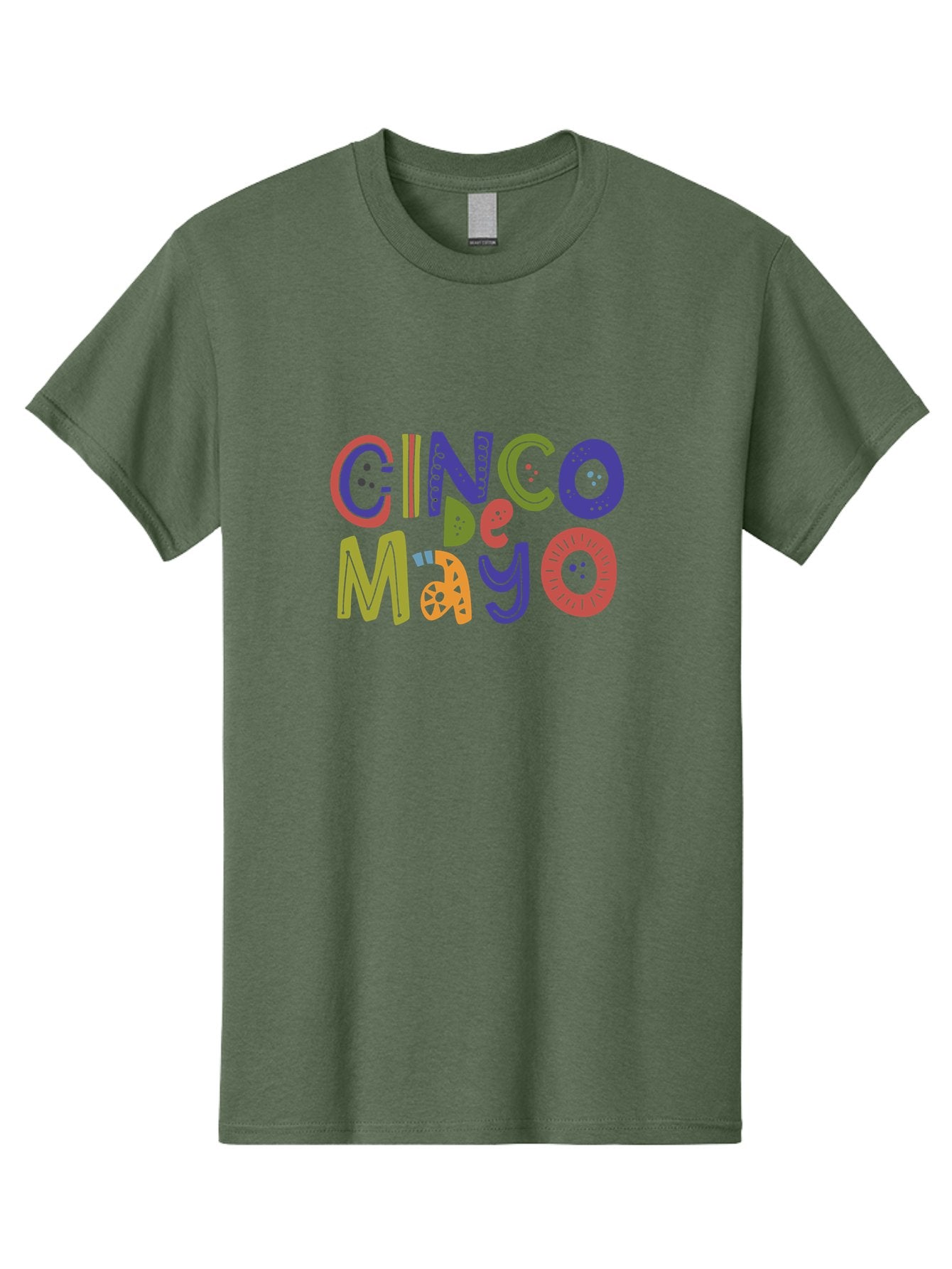 Cinco-De-Mayo-6 Men'S Graphic Tee, 100% Cotton, Comfortable Casual Summer Wear, Machine Washable, Cinco De Mayo, Colorful Text, Festive Typography, Mexican Holiday, Party Decorations, Vibrant Colors, Celebration -  Aaa238 25