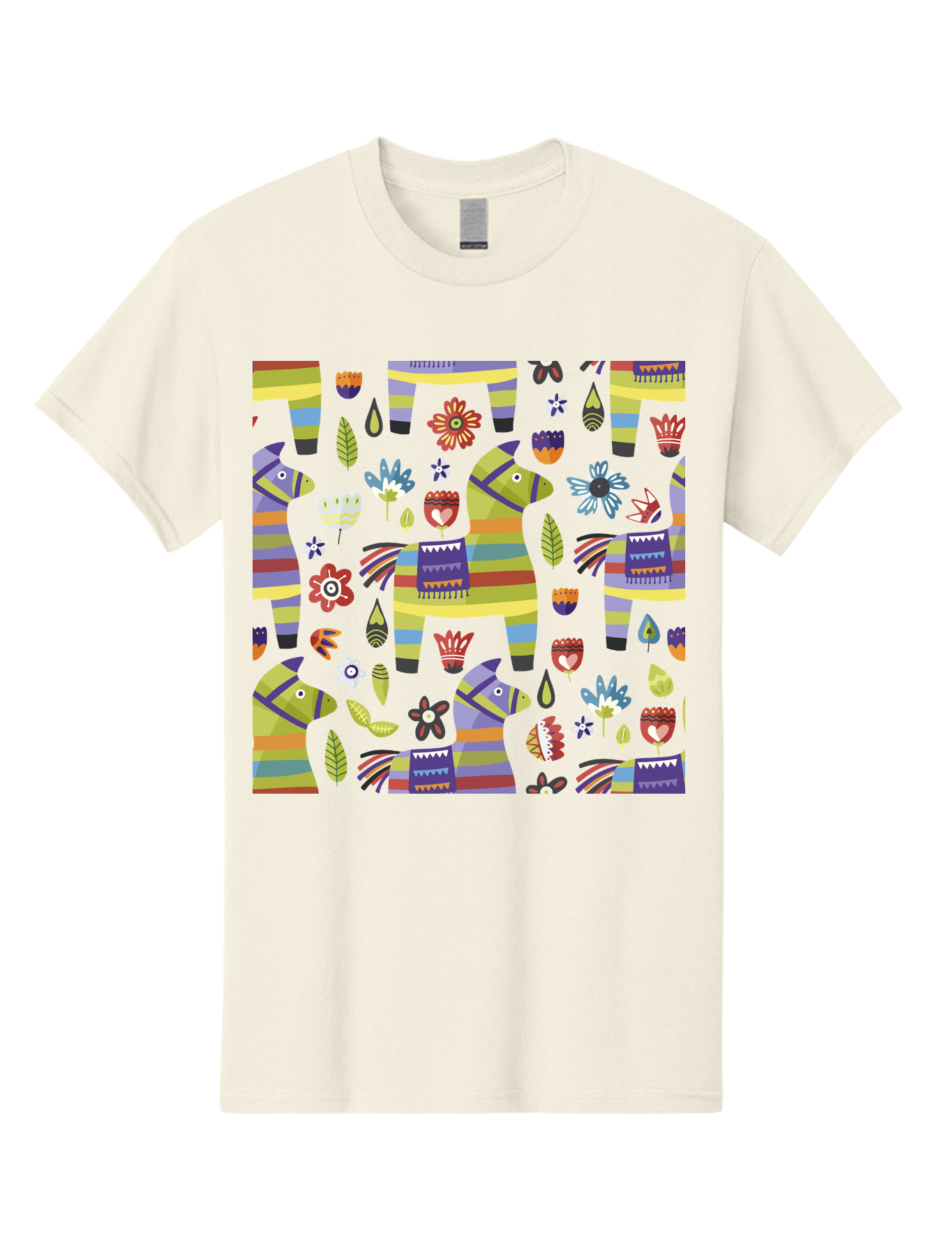 Colorful-Pattern Men'S Graphic Tee, 100% Cotton, Comfortable Casual Summer Wear, Machine Washable, Colorful Fish Pattern, Vibrant Flowers, Playful Design, Striped Elements, Whimsical Shapes, Abstract Art -  Aaa241 5