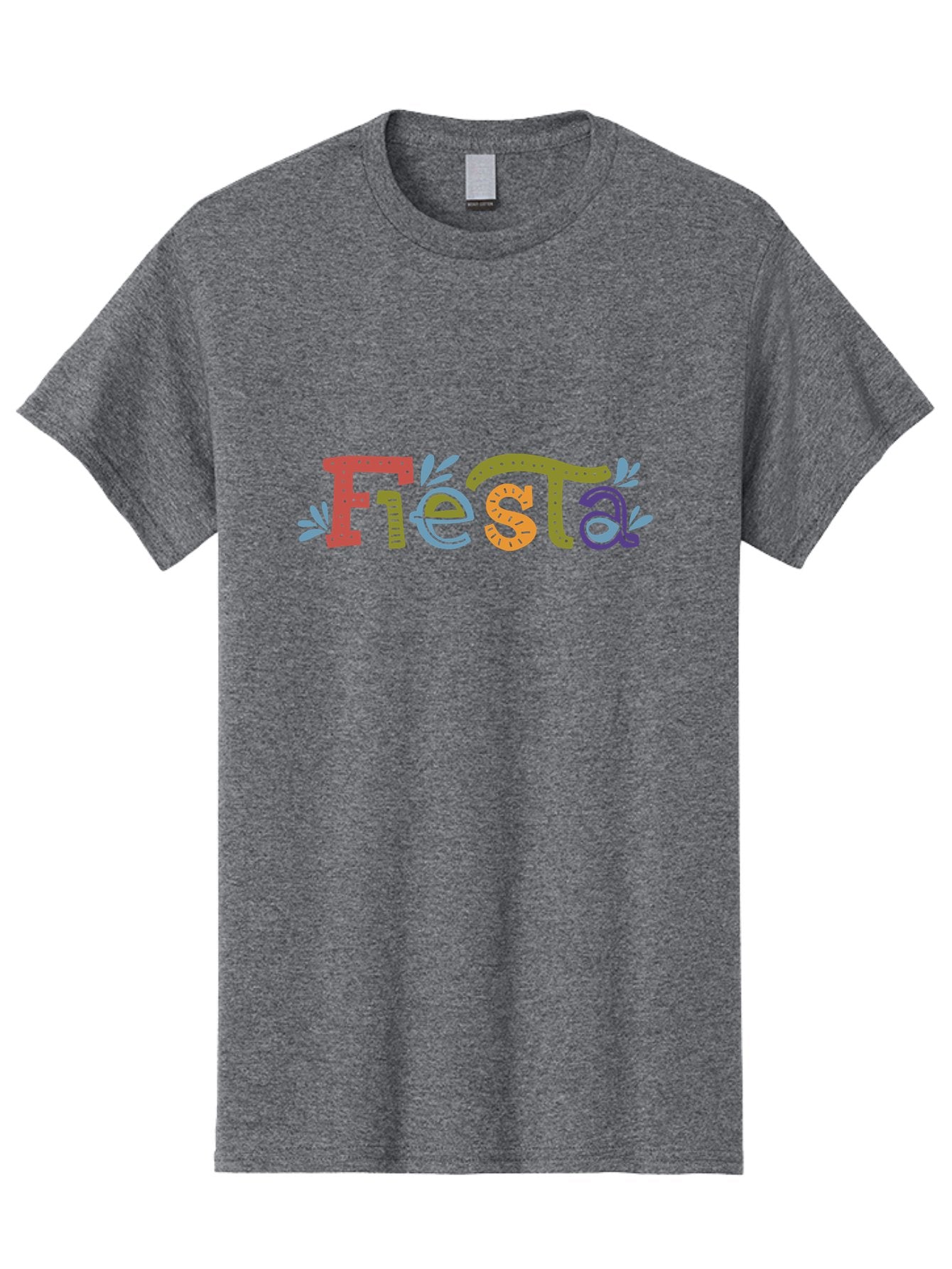Fiesta-2 Men'S Graphic Tee, 100% Cotton, Comfortable Casual Summer Wear, Machine Washable, Fiesta, Colorful Text, Party Theme, Festive Atmosphere, Vibrant Colors, Celebratory Mood, Lively Graphics -  Aaa244 17
