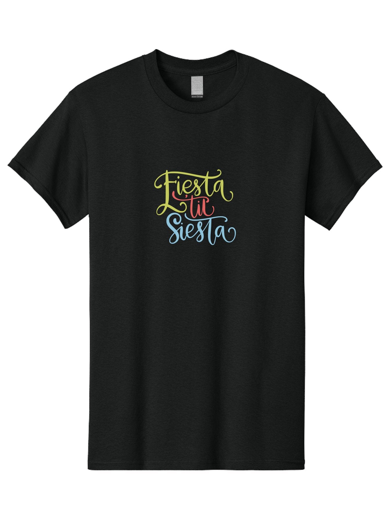Fiesta-Til-Siesta Men'S Graphic Tee, 100% Cotton, Comfortable Casual Summer Wear, Machine Washable, Party Invitation, Festive Vibes, Celebration Graphics, Colorful Typography, Party Time, Fiesta Theme, Siesta Fun, Vibrant Colors, -  Aaa246 21