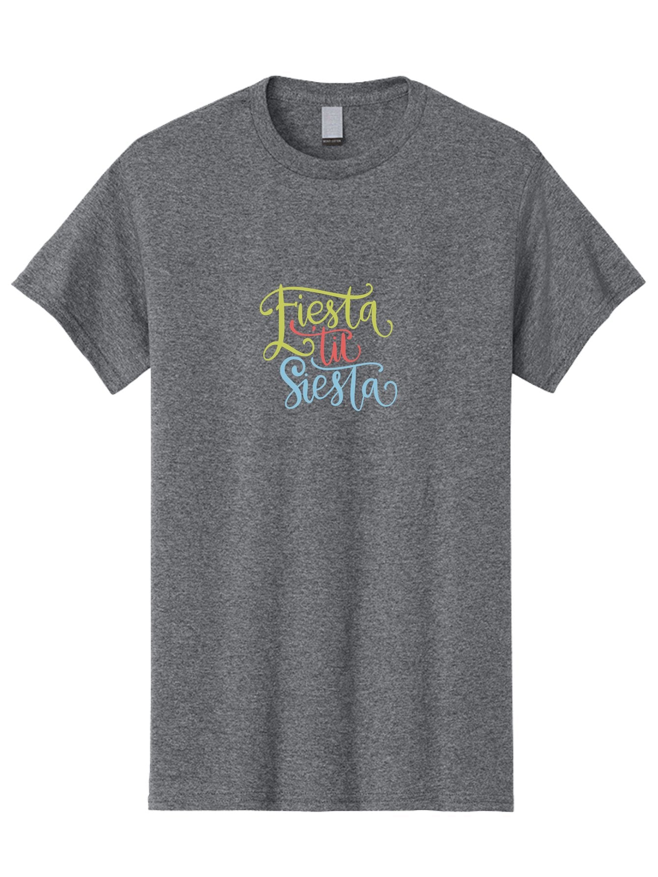 Fiesta-Til-Siesta Men'S Graphic Tee, 100% Cotton, Comfortable Casual Summer Wear, Machine Washable, Party Invitation, Festive Vibes, Celebration Graphics, Colorful Typography, Party Time, Fiesta Theme, Siesta Fun, Vibrant Colors, -  Aaa246 13