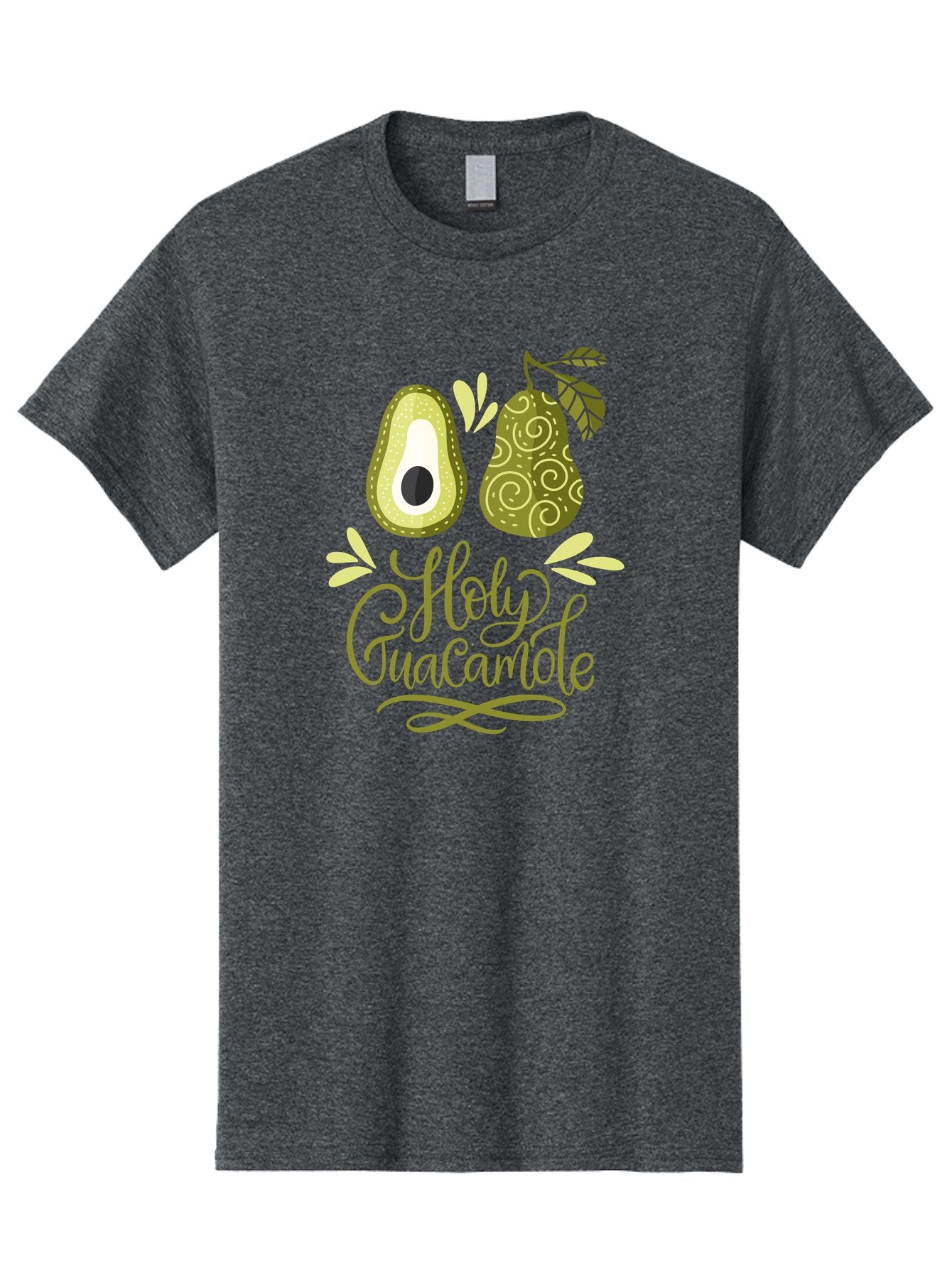Holy-Guacamole Men'S Graphic Tee, 100% Cotton, Comfortable Casual Summer Wear, Machine Washable, Avocado Illustration, Guacamole Recipe, Healthy Eating, Food Art, Creative Typography, Decorative Leaves, Vibrant Colors, Culinary Design -  Aaa254 9
