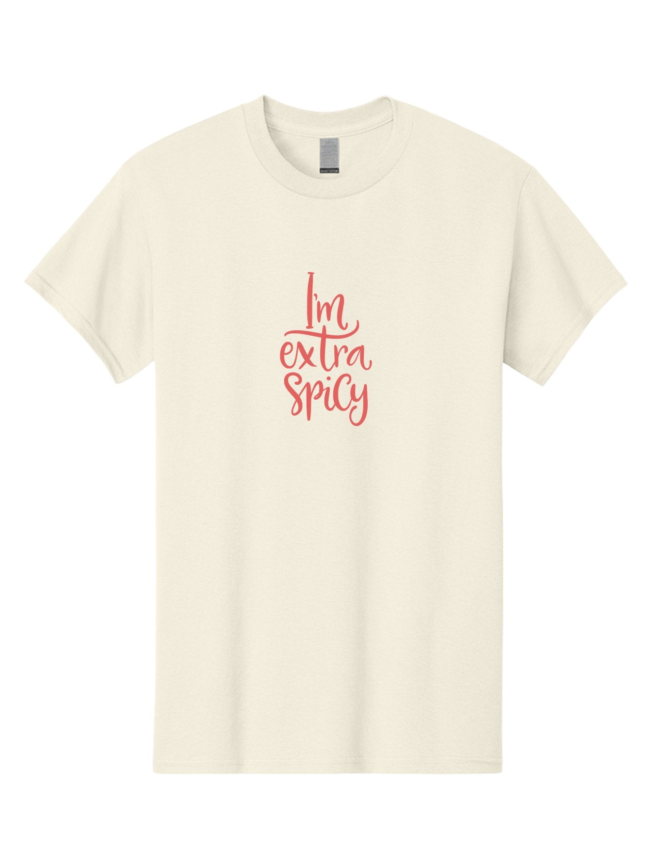 I-M-Extra-Spicy-2 Men'S Graphic Tee, 100% Cotton, Comfortable Casual Summer Wear, Machine Washable, Fun Phrase, Quirky Quote, Pink Text, Funny Saying, Sassy Statement, Bold Typography, Motivational Phrase, Attitude Adjustment -  Aaa259 29