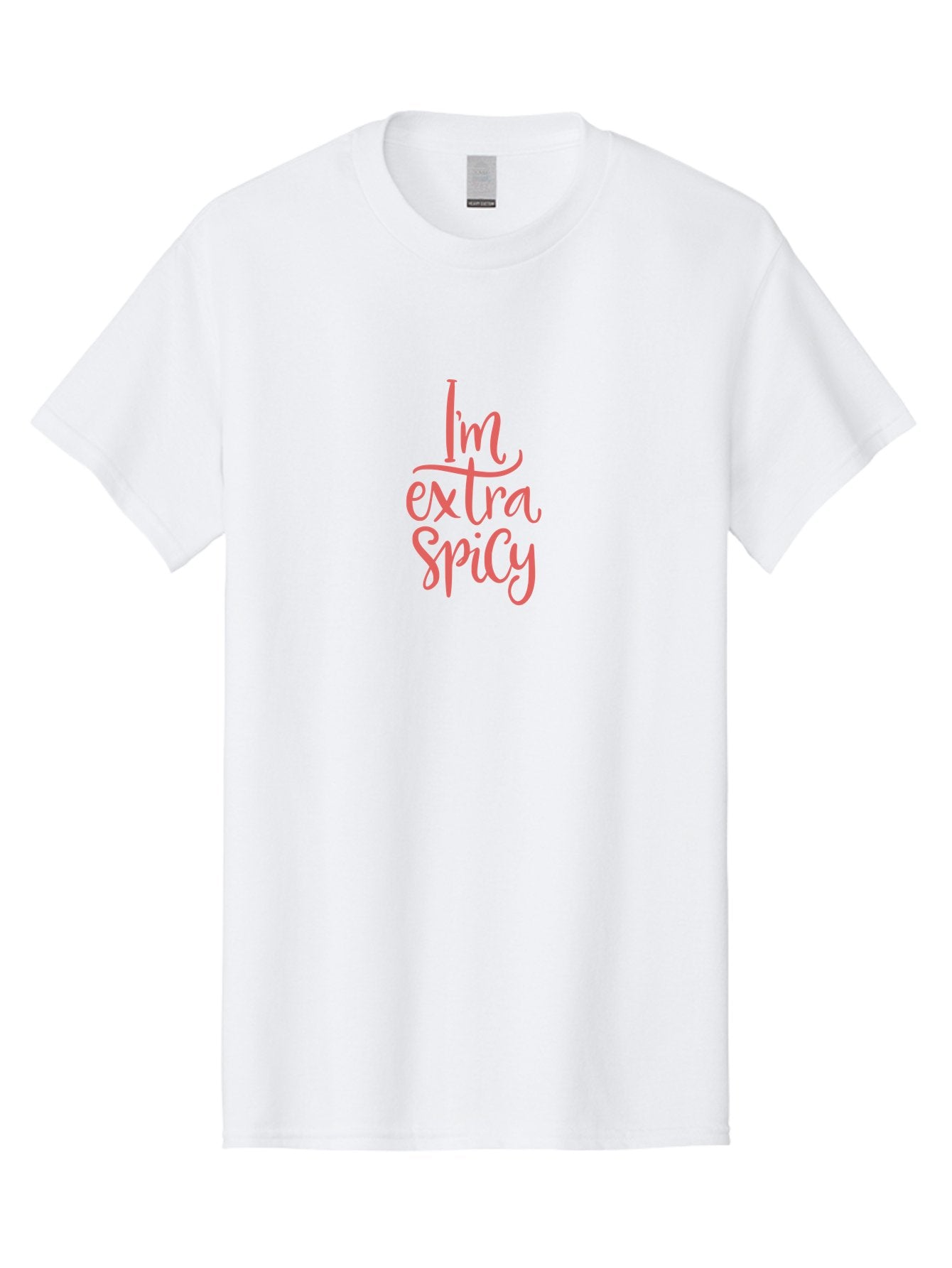 I-M-Extra-Spicy-2 Men'S Graphic Tee, 100% Cotton, Comfortable Casual Summer Wear, Machine Washable, Fun Phrase, Quirky Quote, Pink Text, Funny Saying, Sassy Statement, Bold Typography, Motivational Phrase, Attitude Adjustment -  Aaa259 17