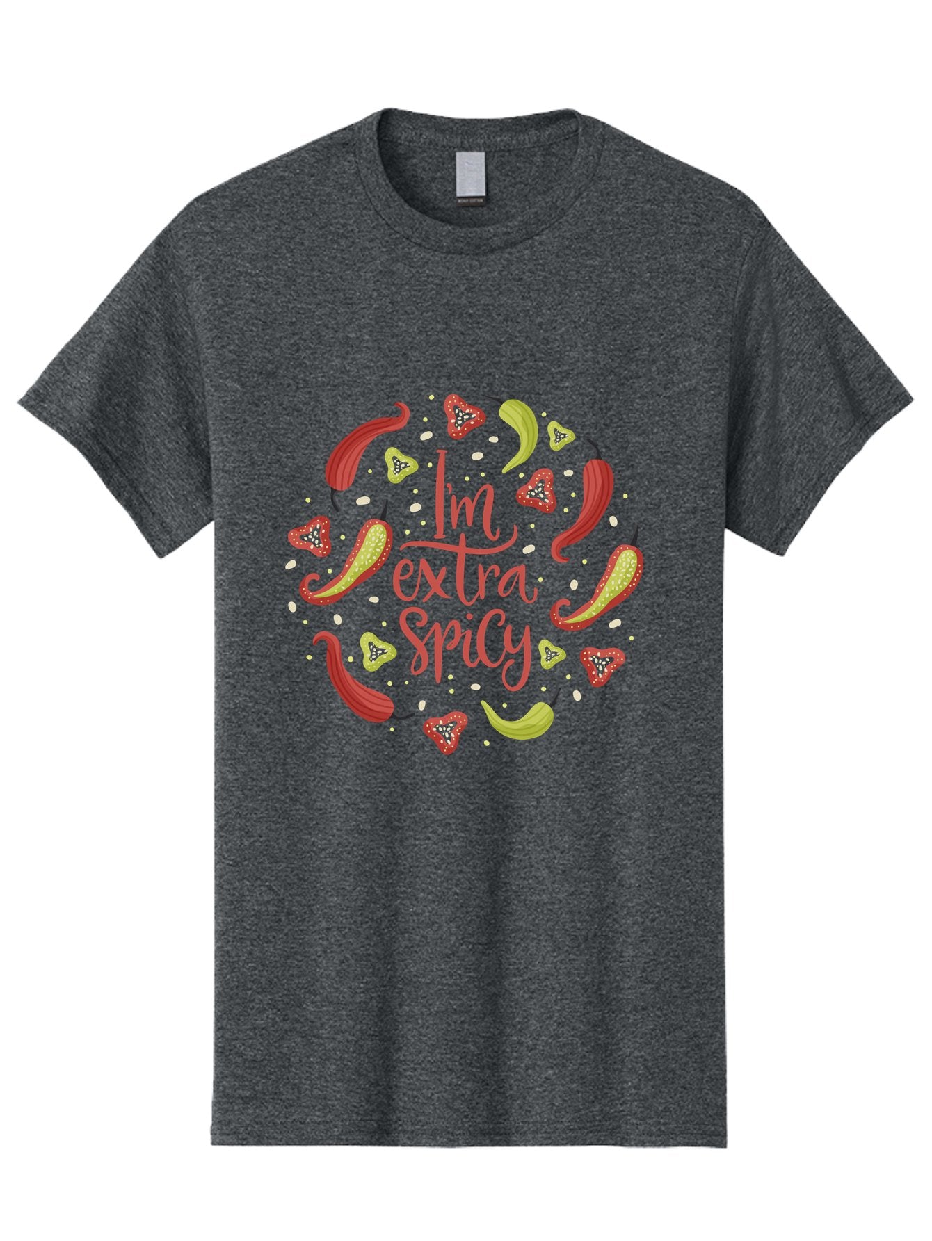 I-M-Extra-Spicy Men'S Graphic Tee, 100% Cotton, Comfortable Casual Summer Wear, Machine Washable, I'M Extra Spicy, Chilli Peppers, Strawberries, Spicy Food, Hot Sauce, Bold Flavors, Vibrant Colors, Playful Design, Quirky Typography, -  Aaa261 27