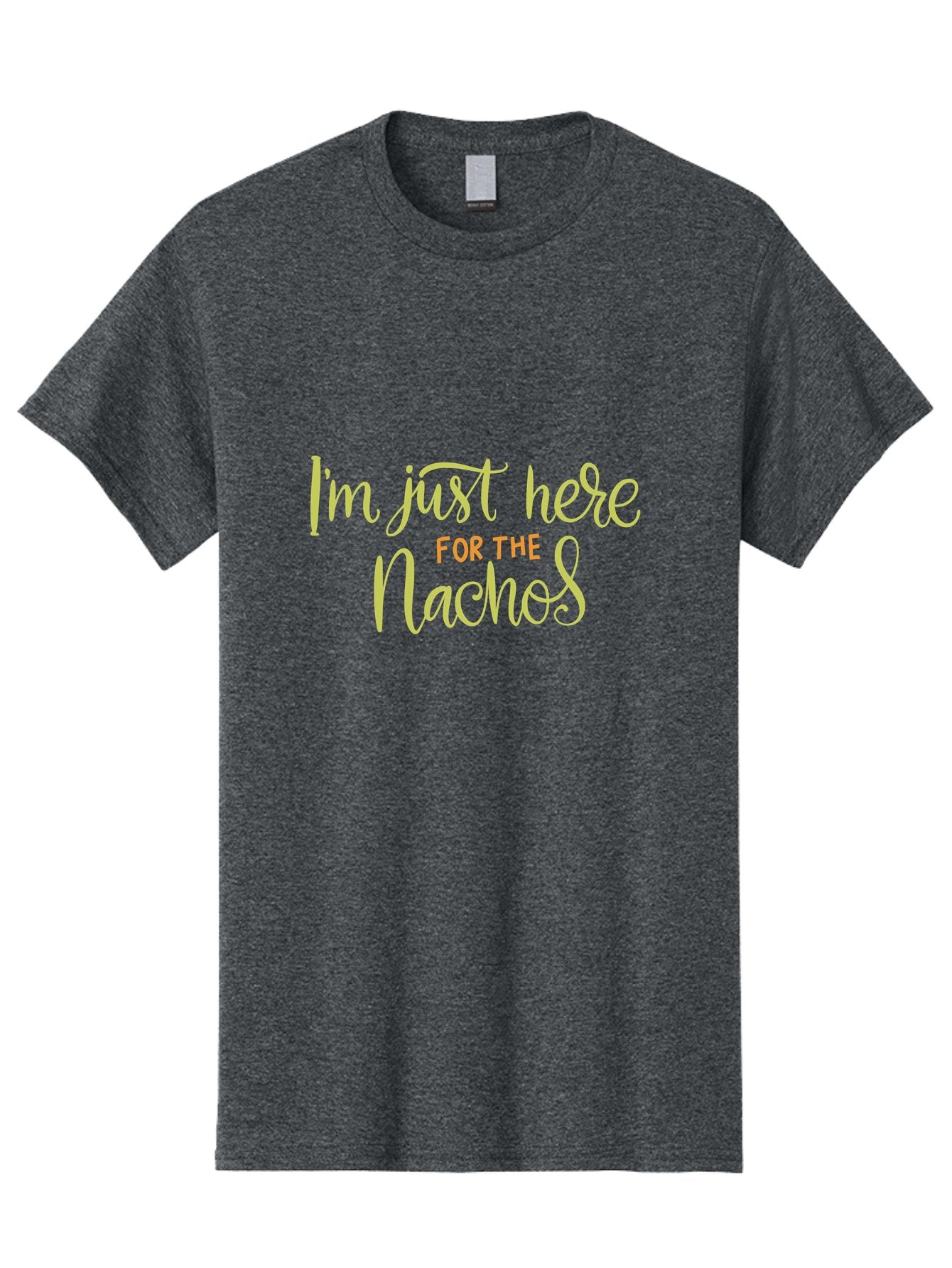 I-M-Just-Here-For-The-Nachos-2 Men'S Graphic Tee, 100% Cotton, Comfortable Casual Summer Wear, Machine Washable, Nachos, Funny Quote, Humorous Phrase, Foodie Humor, Comedic Saying, Cheesy Nachos, Snack Lovers, Amusing Text, Playful Phrase, -  Aaa263 27