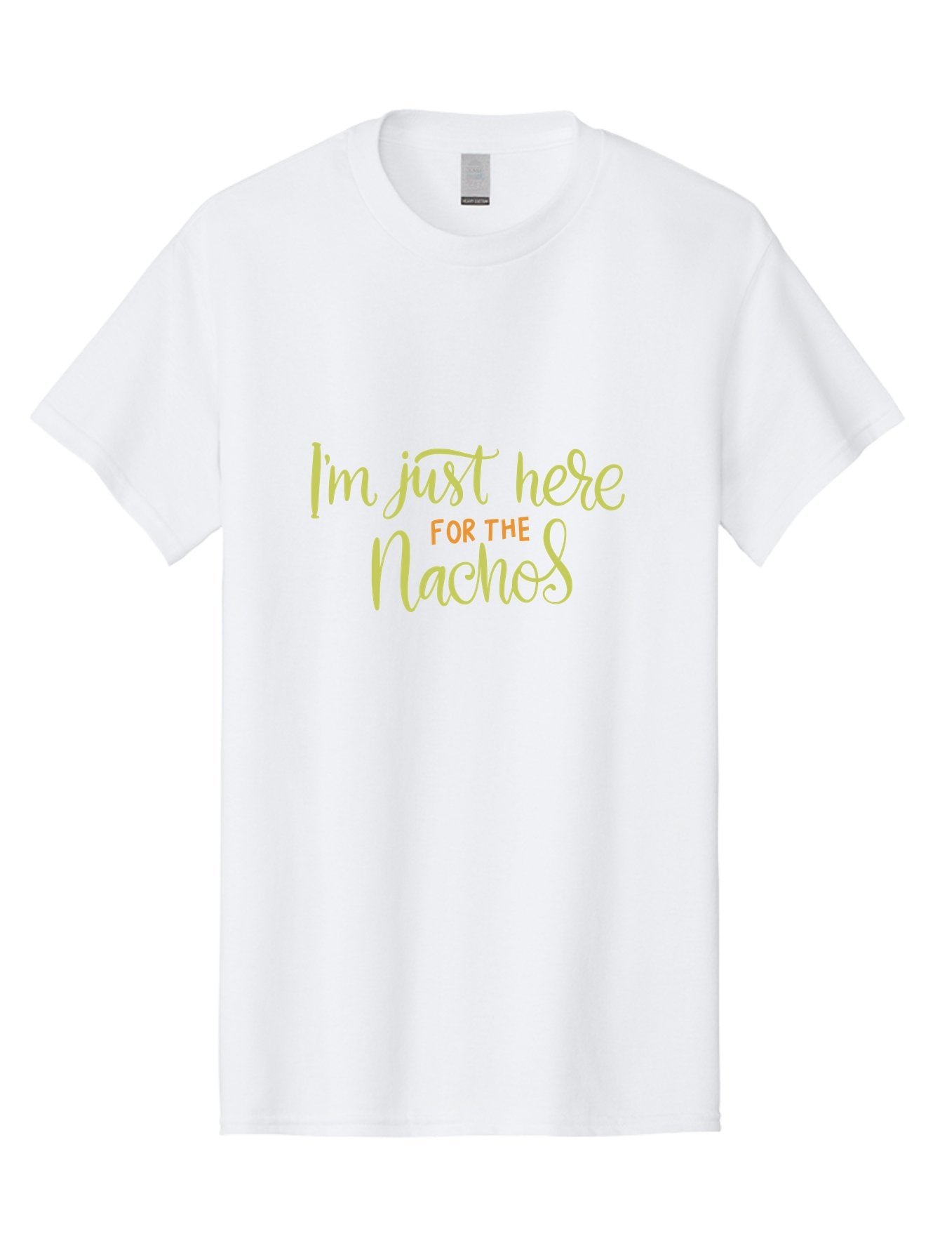 I-M-Just-Here-For-The-Nachos-2 Men'S Graphic Tee, 100% Cotton, Comfortable Casual Summer Wear, Machine Washable, Nachos, Funny Quote, Humorous Phrase, Foodie Humor, Comedic Saying, Cheesy Nachos, Snack Lovers, Amusing Text, Playful Phrase, -  Aaa263 17