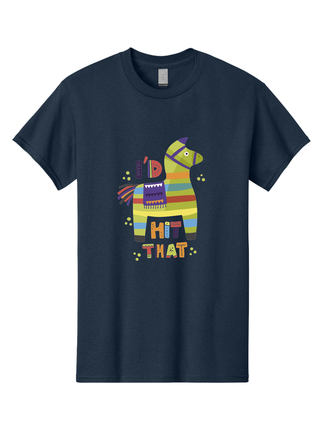 Kick-It Men'S Graphic Tee, 100% Cotton, Comfortable Casual Summer Wear, Machine Washable, Colorful Pinata, Festive Decorations, Party Theme, Vibrant Colors, Celebratory Atmosphere, Fun, Playful, Kick That Pinata -  Aaa268 9