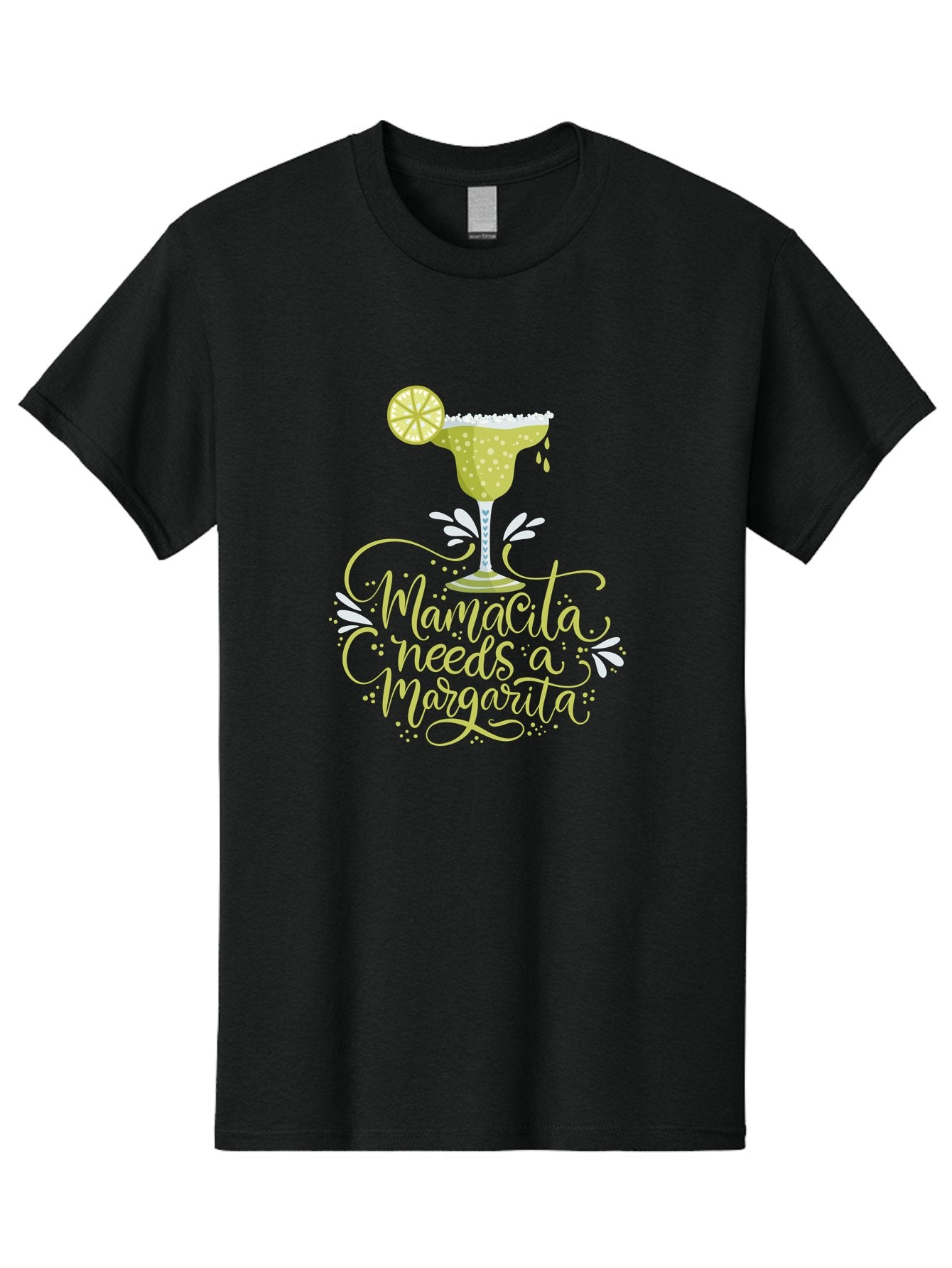 Mamacita-Needs-A-Margarita-1 Men'S Graphic Tee, 100% Cotton, Comfortable Casual Summer Wear, Machine Washable, Margarita Cocktail, Lime Slice, Salt Rim, Tequila Drink, Festive Design, Party Theme, Mexican-Inspired, Cocktail Culture, -  Aaa273 25