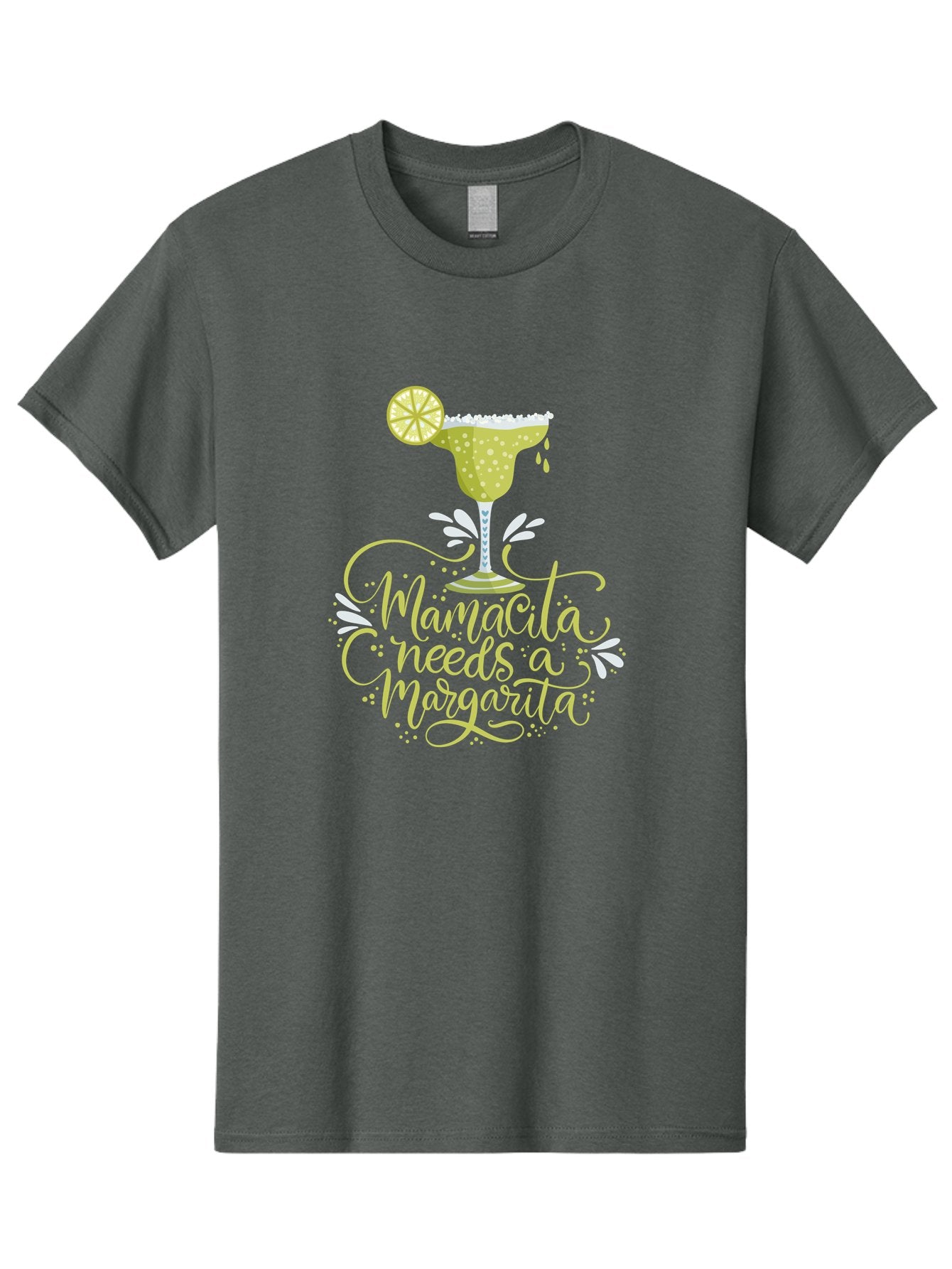 Mamacita-Needs-A-Margarita-1 Men'S Graphic Tee, 100% Cotton, Comfortable Casual Summer Wear, Machine Washable, Margarita Cocktail, Lime Slice, Salt Rim, Tequila Drink, Festive Design, Party Theme, Mexican-Inspired, Cocktail Culture, -  Aaa273 13