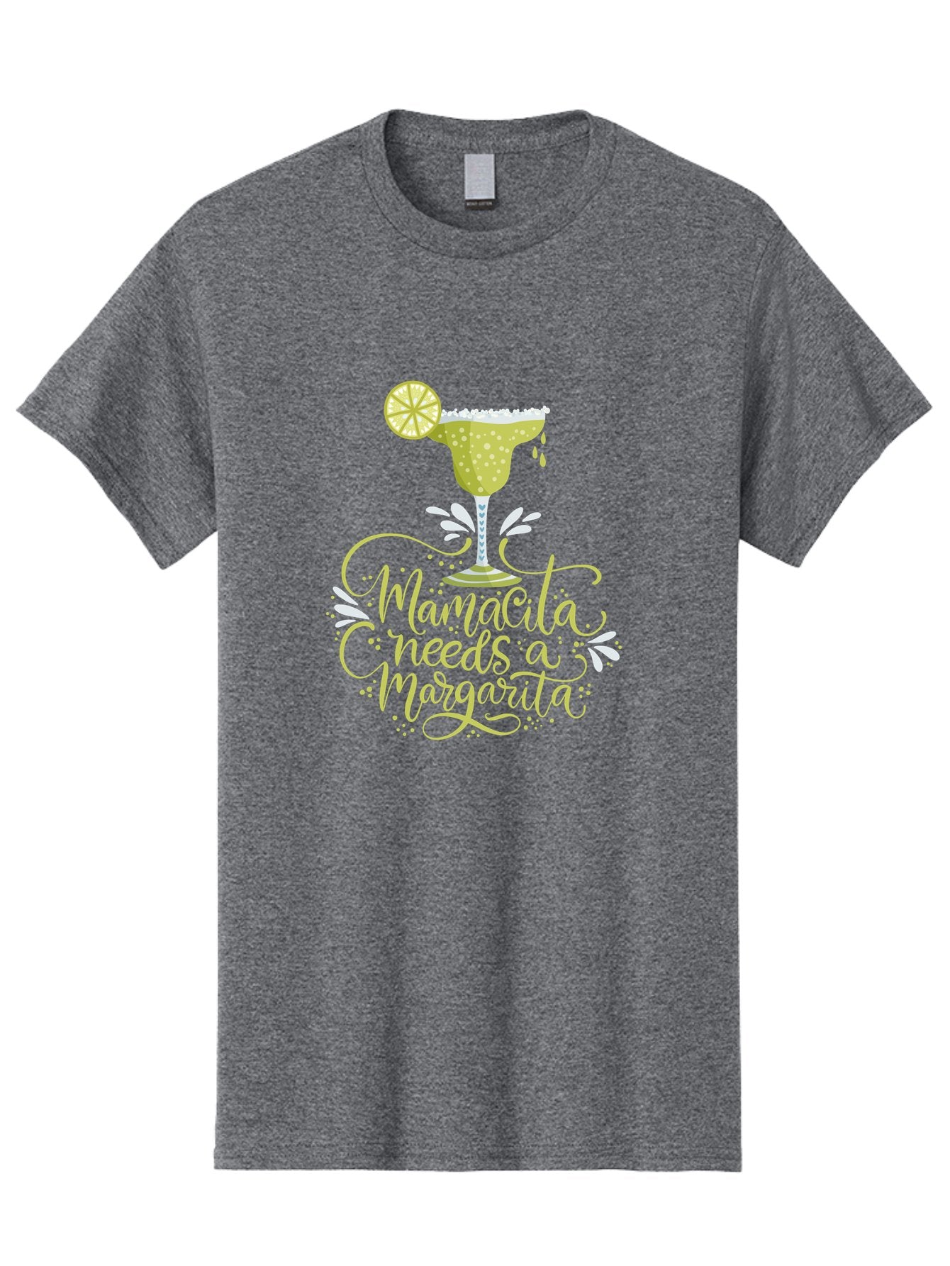 Mamacita-Needs-A-Margarita-1 Men'S Graphic Tee, 100% Cotton, Comfortable Casual Summer Wear, Machine Washable, Margarita Cocktail, Lime Slice, Salt Rim, Tequila Drink, Festive Design, Party Theme, Mexican-Inspired, Cocktail Culture, -  Aaa273 15