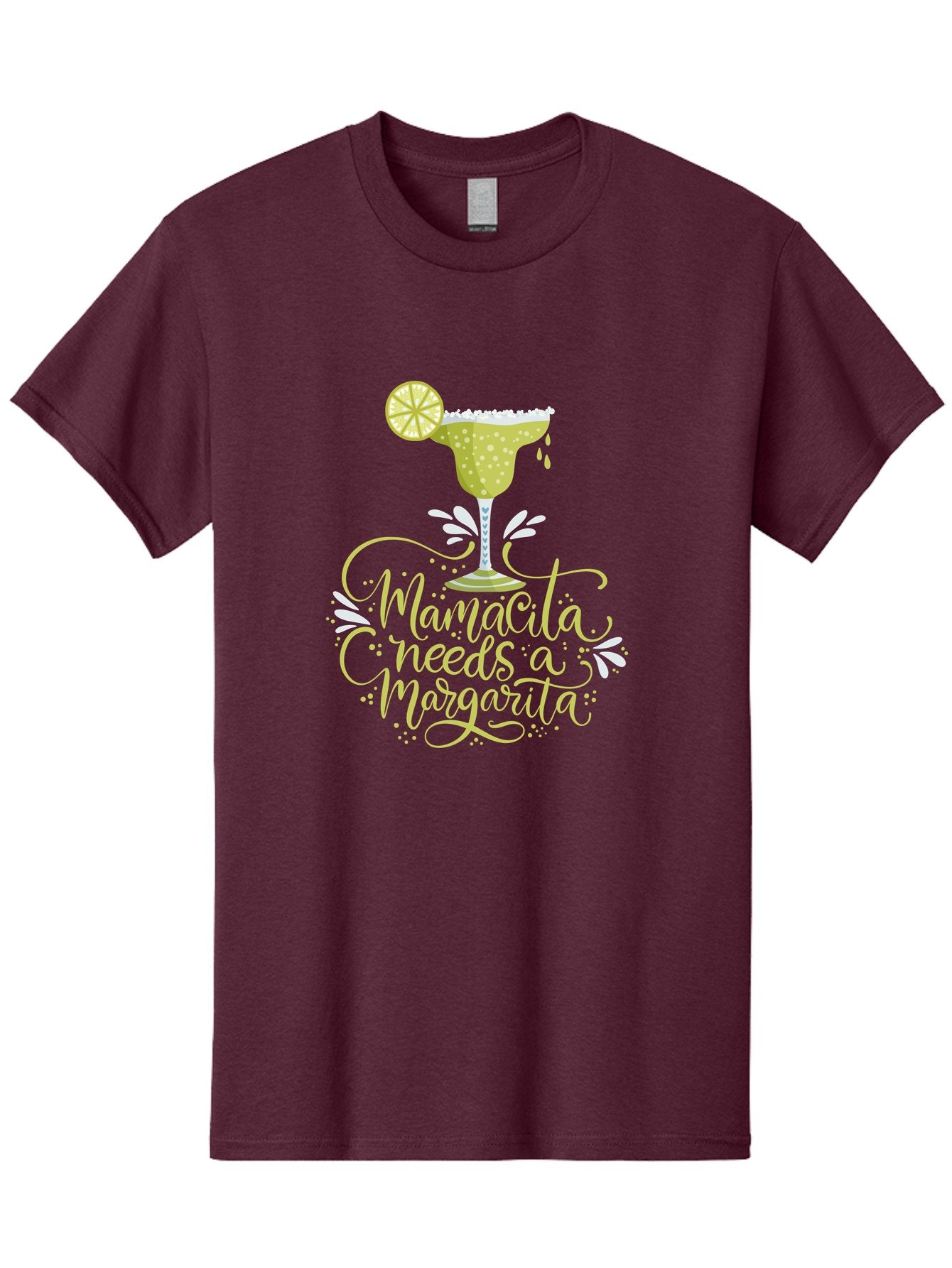 Mamacita-Needs-A-Margarita-1 Men'S Graphic Tee, 100% Cotton, Comfortable Casual Summer Wear, Machine Washable, Margarita Cocktail, Lime Slice, Salt Rim, Tequila Drink, Festive Design, Party Theme, Mexican-Inspired, Cocktail Culture, -  Aaa273 5