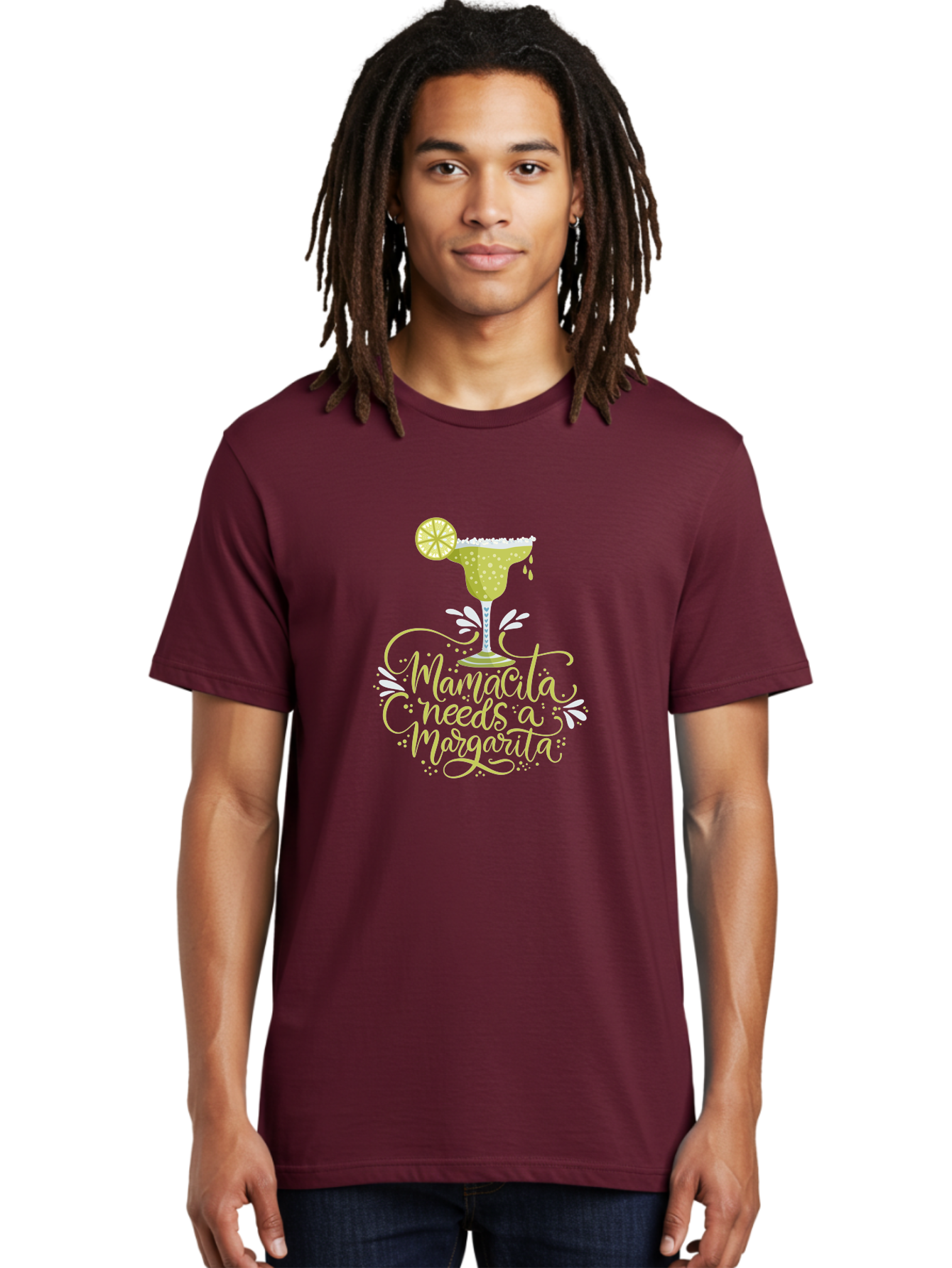 Mamacita-Needs-A-Margarita-1 Men'S Graphic Tee, 100% Cotton, Comfortable Casual Summer Wear, Machine Washable, Margarita Cocktail, Lime Slice, Salt Rim, Tequila Drink, Festive Design, Party Theme, Mexican-Inspired, Cocktail Culture, -  Aaa273 12