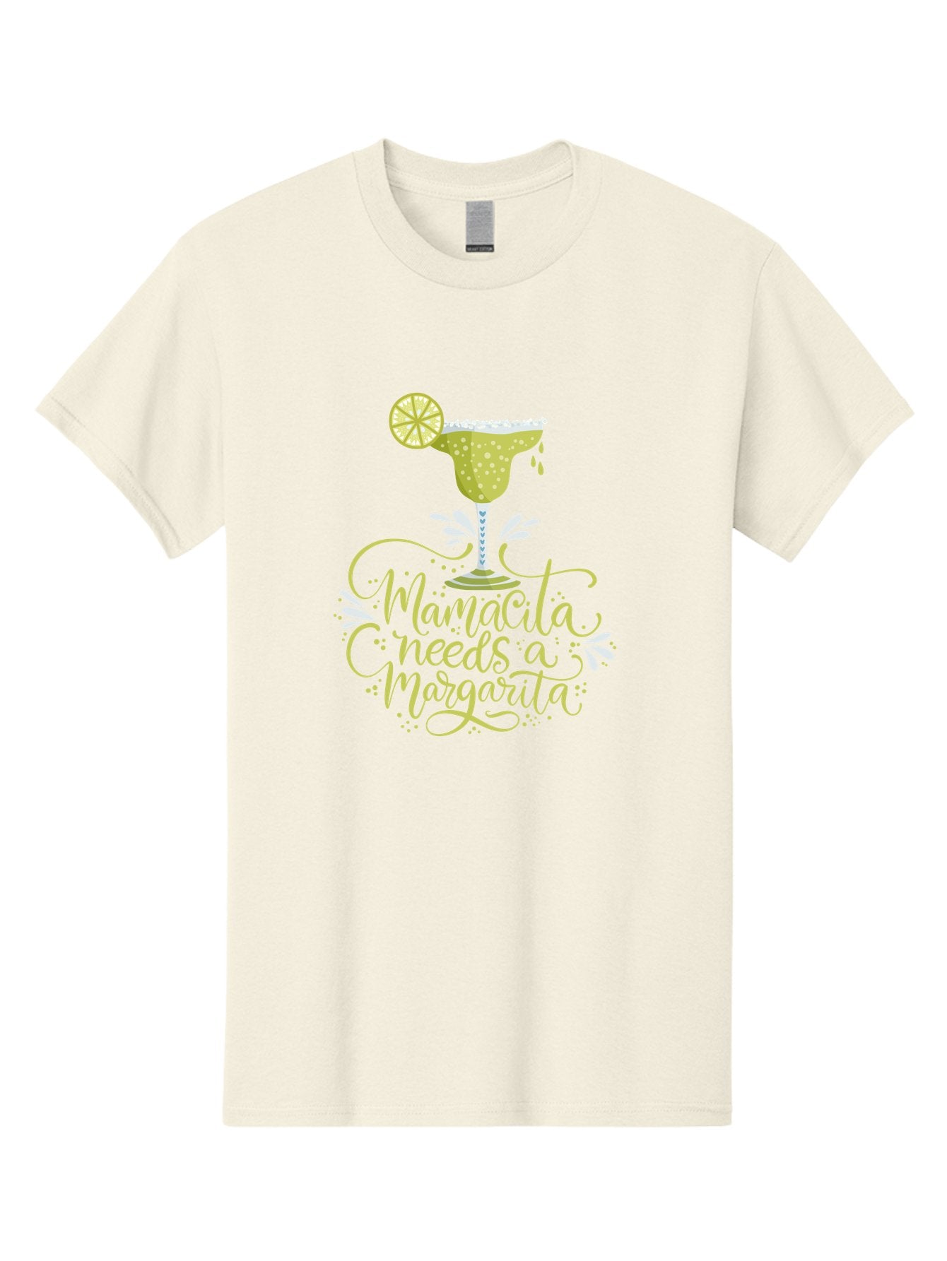 Mamacita-Needs-A-Margarita-1 Men'S Graphic Tee, 100% Cotton, Comfortable Casual Summer Wear, Machine Washable, Margarita Cocktail, Lime Slice, Salt Rim, Tequila Drink, Festive Design, Party Theme, Mexican-Inspired, Cocktail Culture, -  Aaa273 3