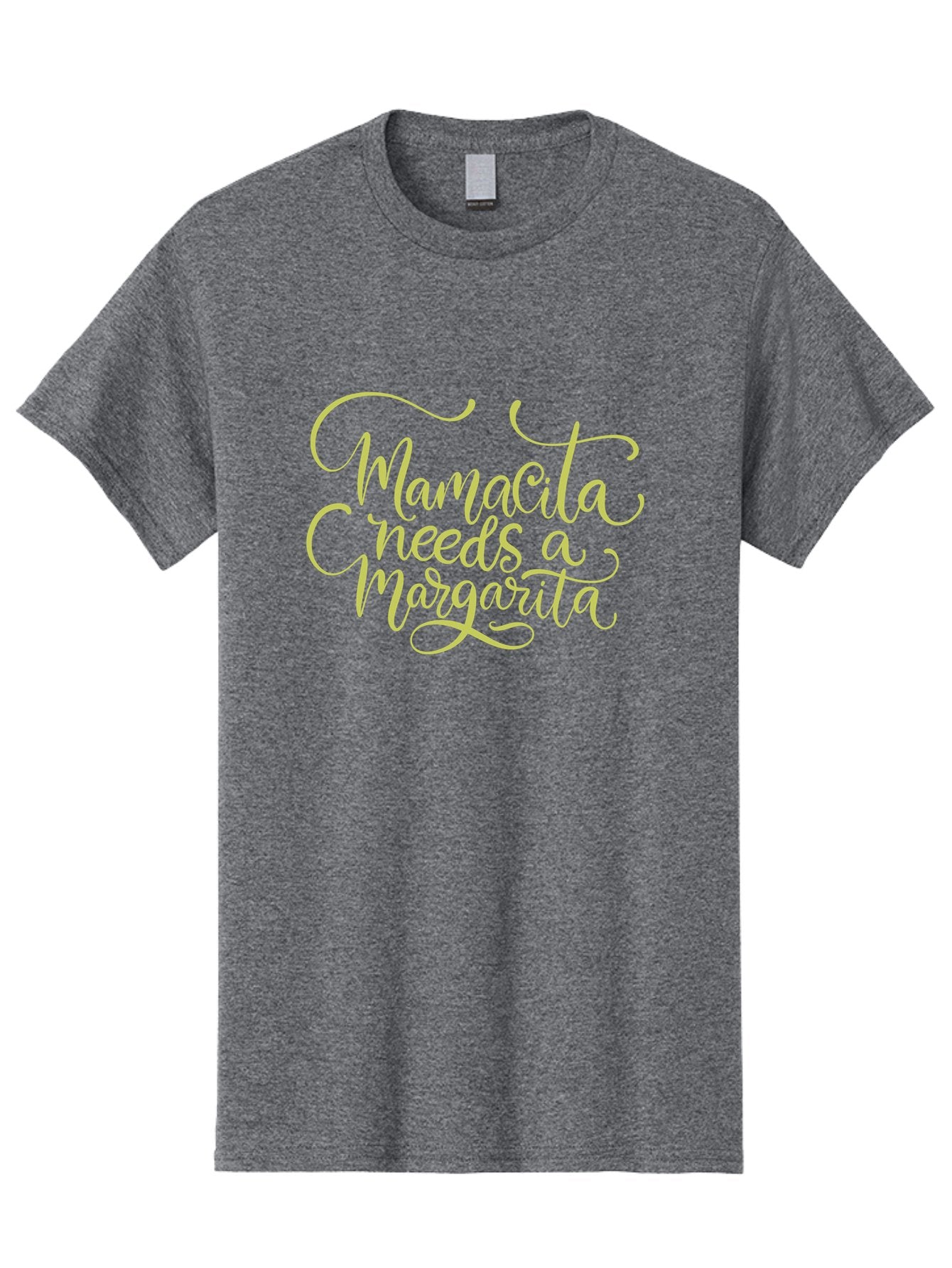 Mamacita-Needs-A-Margarita-2 Men'S Graphic Tee, 100% Cotton, Comfortable Casual Summer Wear, Machine Washable, Mamacita Needs A Margarita, Margarita Cocktail, Funny Quote, Cursive Text, Beverage Phrase, Happy Hour, Drink Sign, Party Theme, -  Aaa274 25