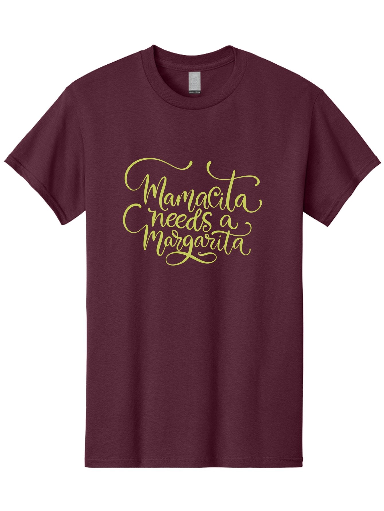 Mamacita-Needs-A-Margarita-2 Men'S Graphic Tee, 100% Cotton, Comfortable Casual Summer Wear, Machine Washable, Mamacita Needs A Margarita, Margarita Cocktail, Funny Quote, Cursive Text, Beverage Phrase, Happy Hour, Drink Sign, Party Theme, -  Aaa274 17