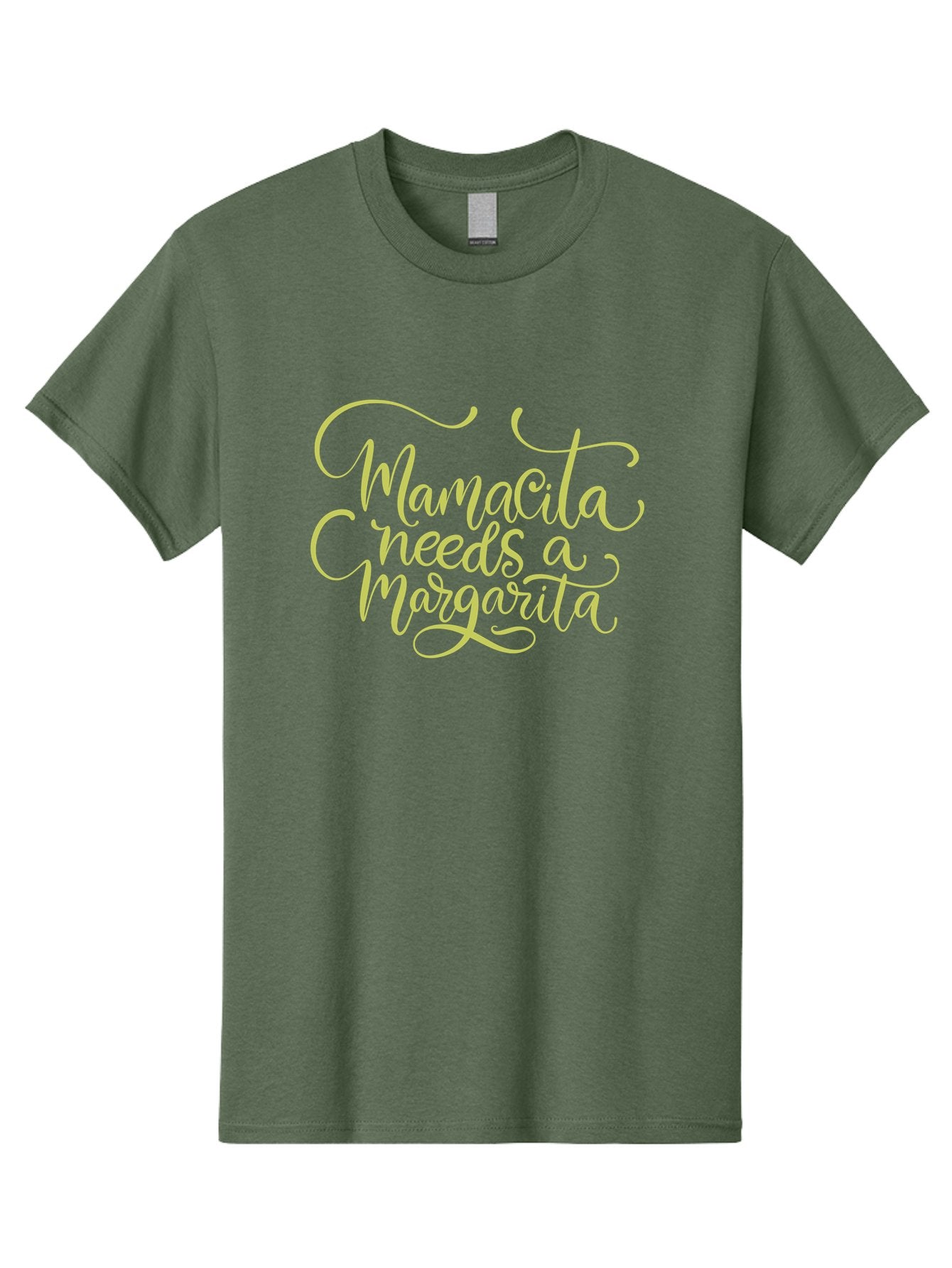 Mamacita-Needs-A-Margarita-2 Men'S Graphic Tee, 100% Cotton, Comfortable Casual Summer Wear, Machine Washable, Mamacita Needs A Margarita, Margarita Cocktail, Funny Quote, Cursive Text, Beverage Phrase, Happy Hour, Drink Sign, Party Theme, -  Aaa274 9