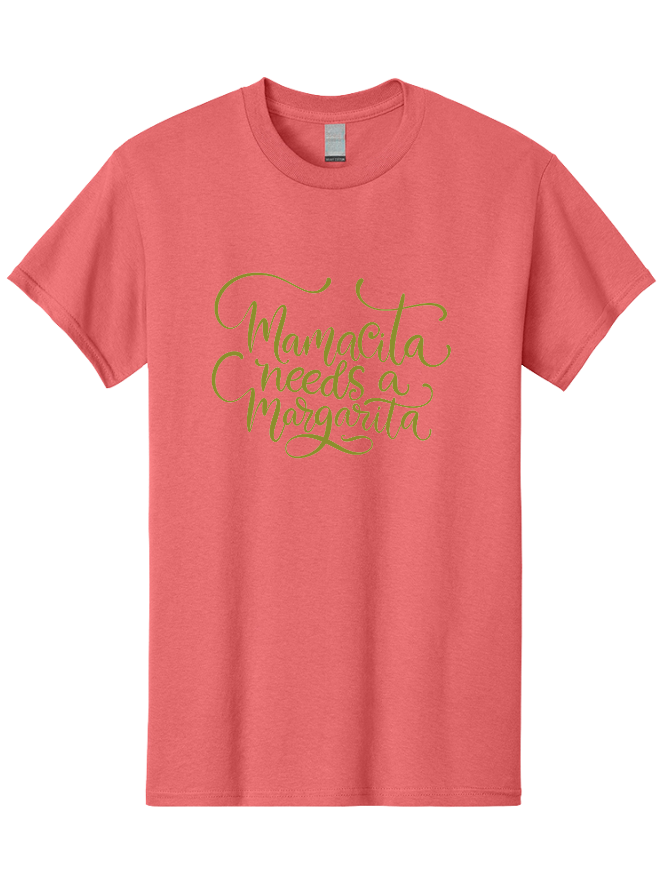 Mamacita-Needs-A-Margarita-3 Men'S Graphic Tee, 100% Cotton, Comfortable Casual Summer Wear, Machine Washable, Humorous Quote, Funny Phrase, Margarita Cocktail, Mamaquita, Red Text, Decorative Font, Elegant Script, Festive Vibes, -  Aaa275