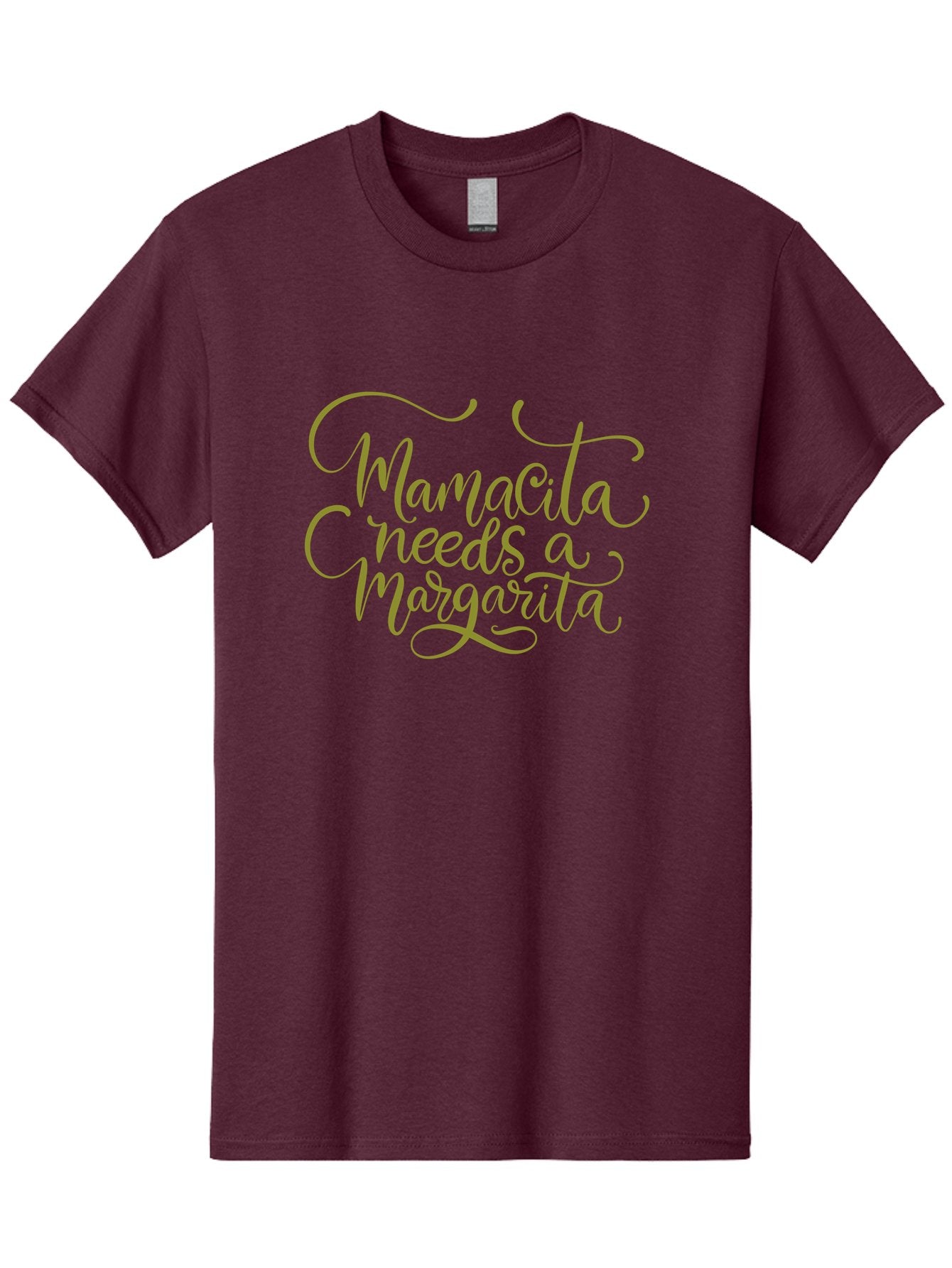 Mamacita-Needs-A-Margarita-3 Men'S Graphic Tee, 100% Cotton, Comfortable Casual Summer Wear, Machine Washable, Humorous Quote, Funny Phrase, Margarita Cocktail, Mamaquita, Red Text, Decorative Font, Elegant Script, Festive Vibes, -  Aaa275 27