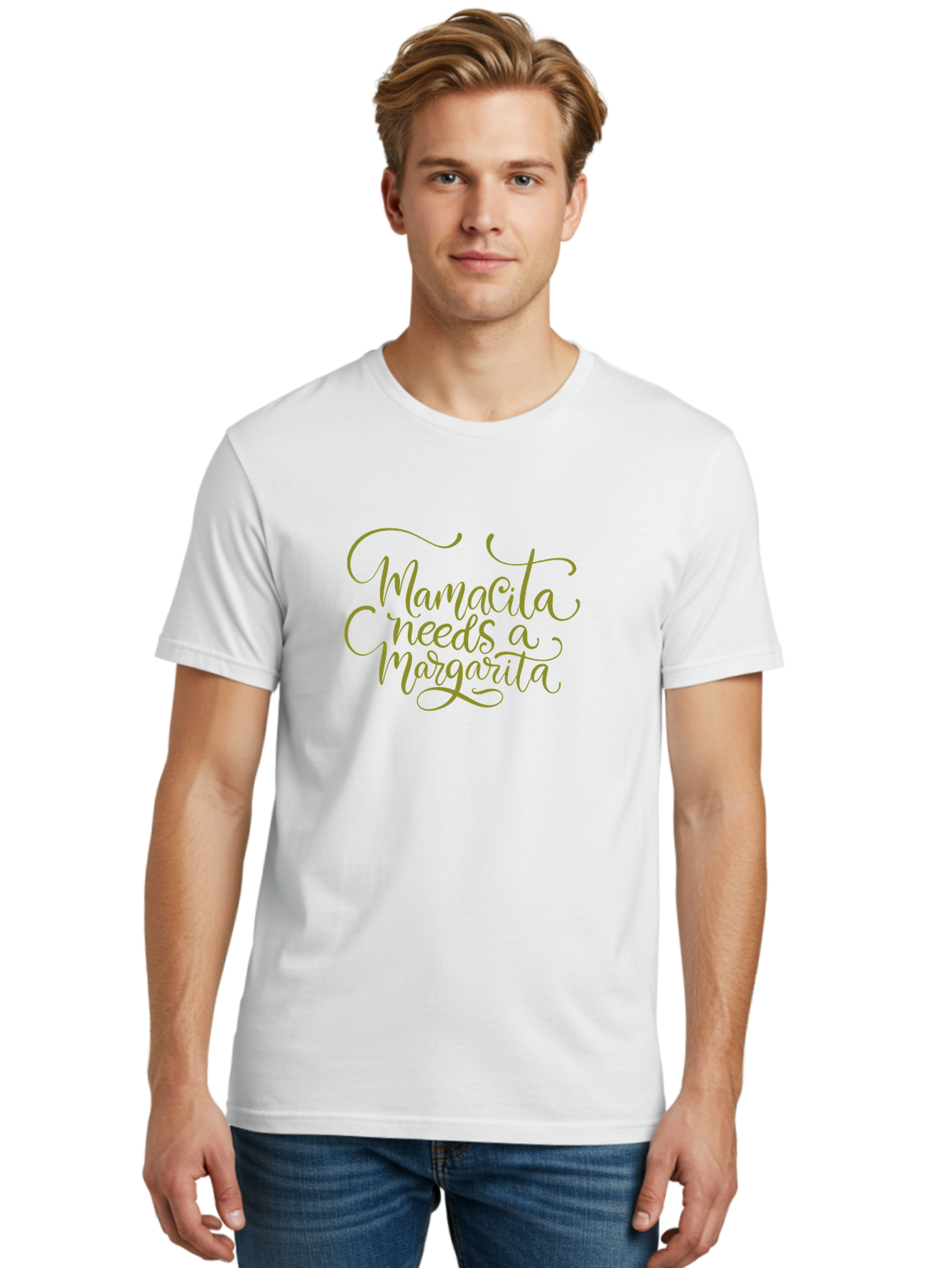 Mamacita-Needs-A-Margarita-3 Men'S Graphic Tee, 100% Cotton, Comfortable Casual Summer Wear, Machine Washable, Humorous Quote, Funny Phrase, Margarita Cocktail, Mamaquita, Red Text, Decorative Font, Elegant Script, Festive Vibes, -  Aaa275 18
