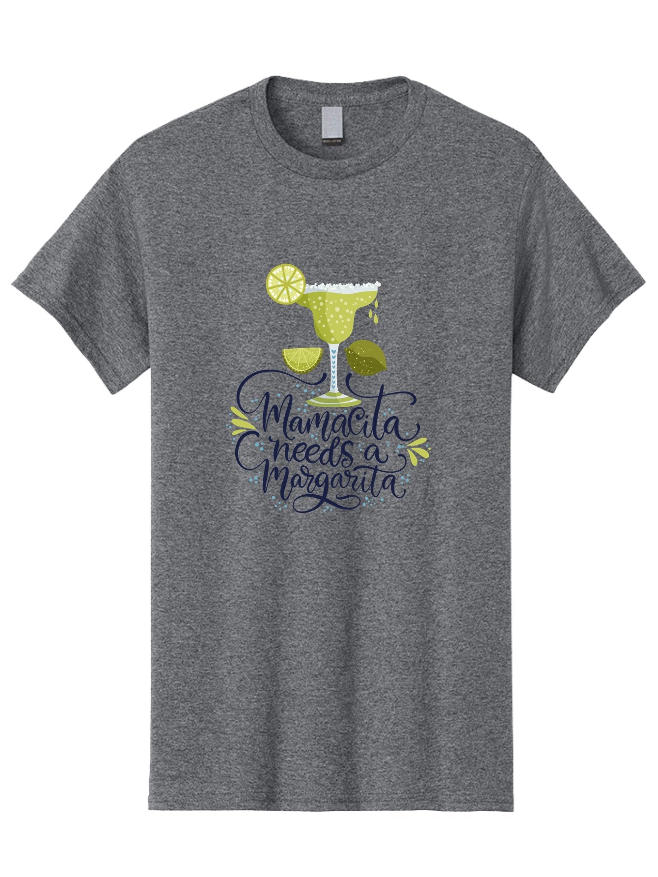 Mamacita-Needs-A-Margarita Men'S Graphic Tee, 100% Cotton, Comfortable Casual Summer Wear, Machine Washable, Margarita Cocktail, Salt Rim, Citrus Slices, Festive Drinks, Party Vibes, Summer Fun, Happy Hour, Cocktail Hour, Margarita Love, -  Aaa276 29