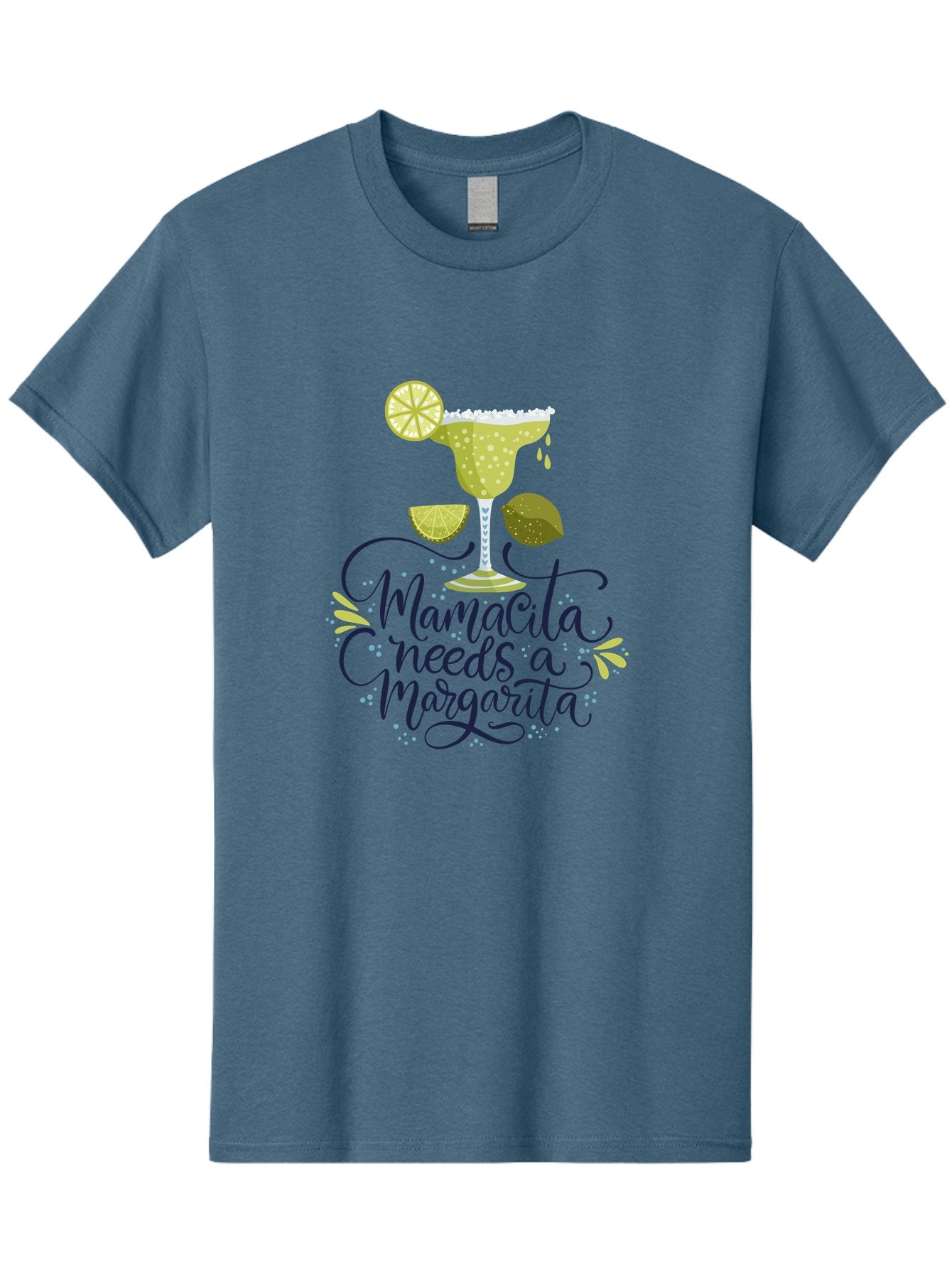 Mamacita-Needs-A-Margarita Men'S Graphic Tee, 100% Cotton, Comfortable Casual Summer Wear, Machine Washable, Margarita Cocktail, Salt Rim, Citrus Slices, Festive Drinks, Party Vibes, Summer Fun, Happy Hour, Cocktail Hour, Margarita Love, -  Aaa276 17