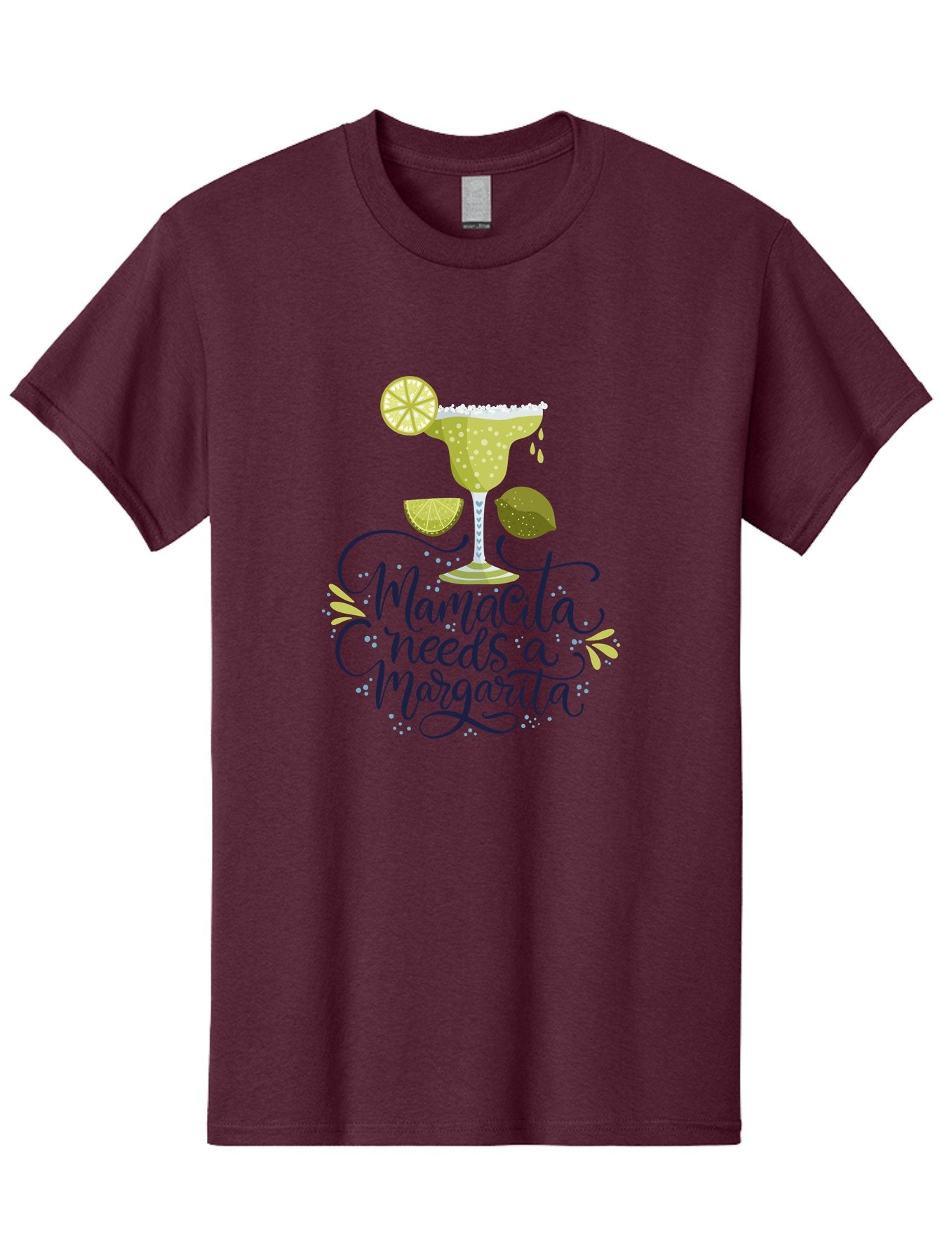 Mamacita-Needs-A-Margarita Men'S Graphic Tee, 100% Cotton, Comfortable Casual Summer Wear, Machine Washable, Margarita Cocktail, Salt Rim, Citrus Slices, Festive Drinks, Party Vibes, Summer Fun, Happy Hour, Cocktail Hour, Margarita Love, -  Aaa276 11