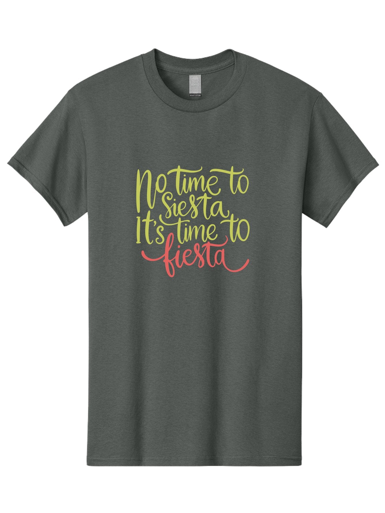No-Time-To-Siesta-It-S-Time-To-Fiesta-1 Men'S Graphic Tee, 100% Cotton, Comfortable Casual Summer Wear, Machine Washable, Party Time, Fiesta Vibes, Celebration Mode, Festive Atmosphere, Fun Phrases, Lively Spirit, Dance Party, Vibrant Text -  Aaa287 15
