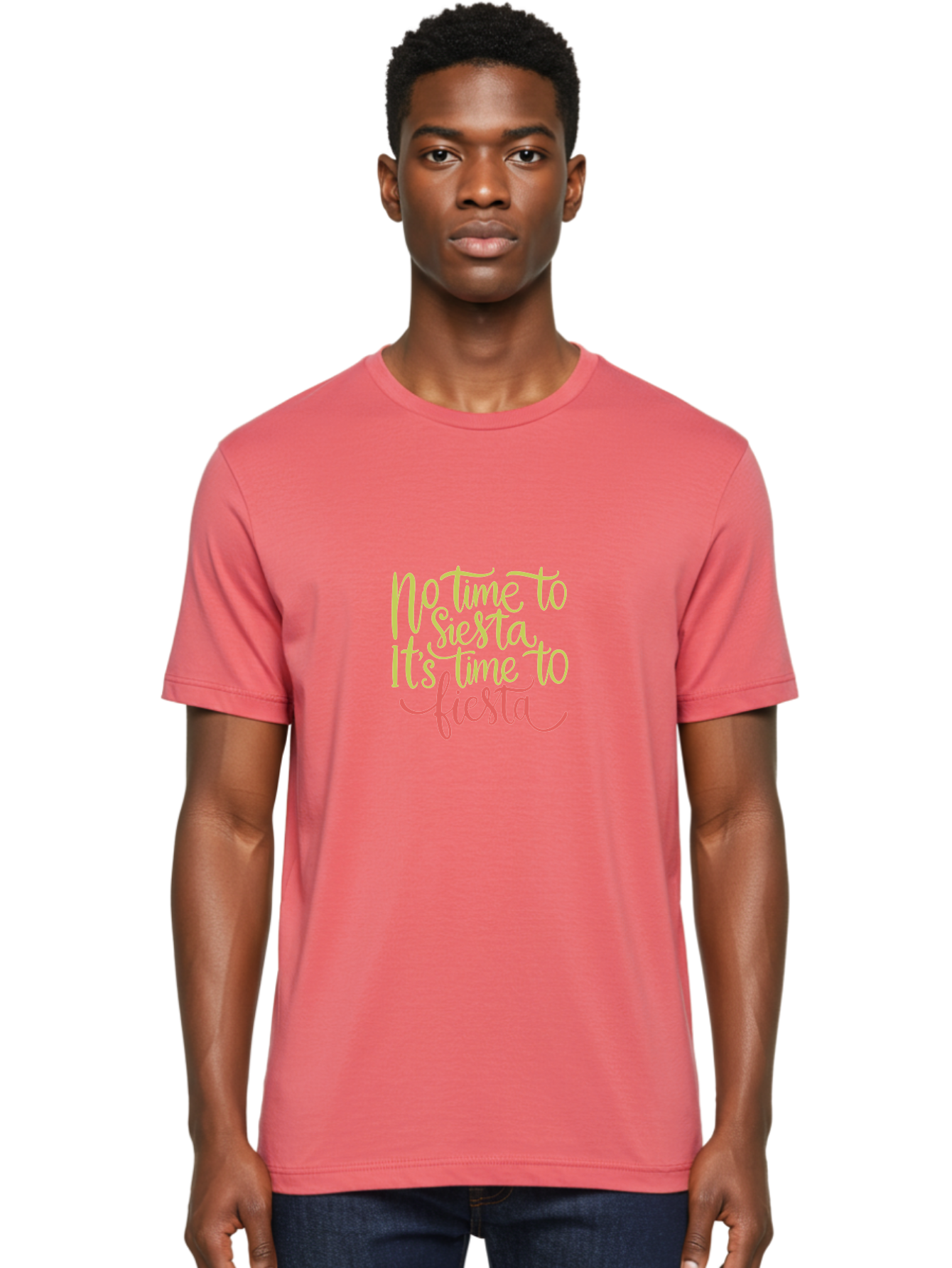 No-Time-To-Siesta-It-S-Time-To-Fiesta-1 Men'S Graphic Tee, 100% Cotton, Comfortable Casual Summer Wear, Machine Washable, Party Time, Fiesta Vibes, Celebration Mode, Festive Atmosphere, Fun Phrases, Lively Spirit, Dance Party, Vibrant Text -  Aaa287 28