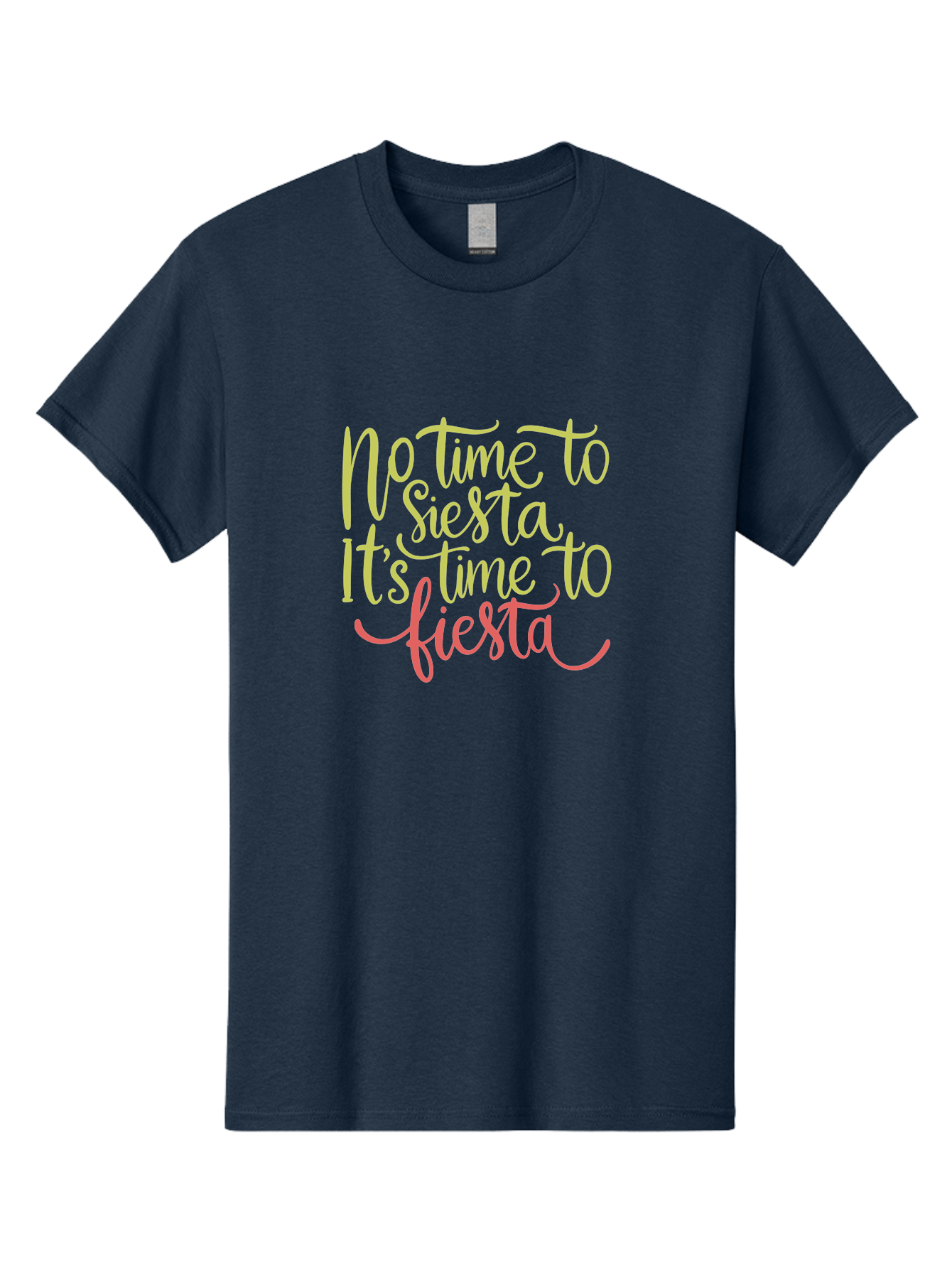 No-Time-To-Siesta-It-S-Time-To-Fiesta-1 Men'S Graphic Tee, 100% Cotton, Comfortable Casual Summer Wear, Machine Washable, Party Time, Fiesta Vibes, Celebration Mode, Festive Atmosphere, Fun Phrases, Lively Spirit, Dance Party, Vibrant Text -  Aaa287 7