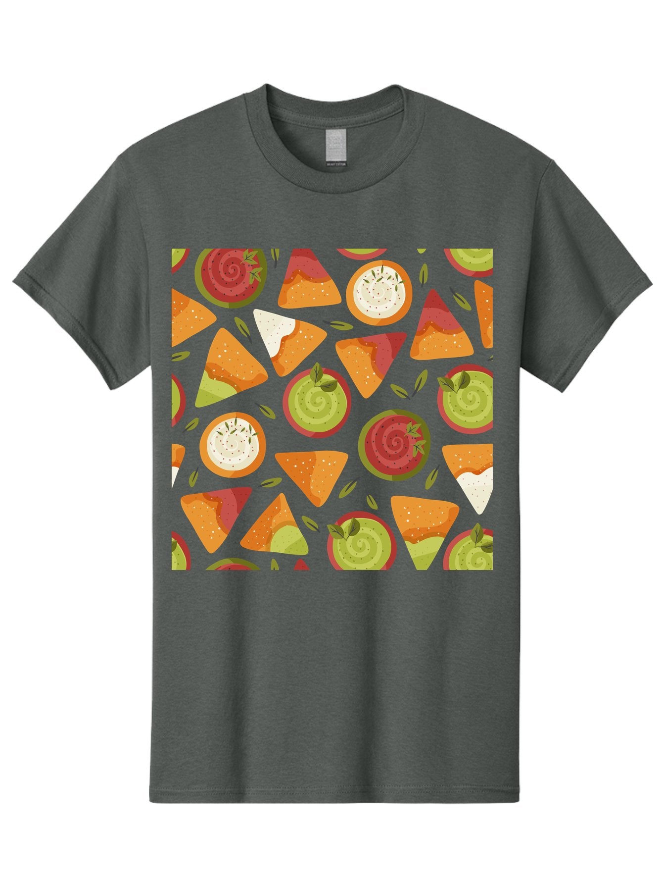 Pizza-Slices-Pattern Men'S Graphic Tee, 100% Cotton, Comfortable Casual Summer Wear, Machine Washable, Pizza Slices, Various Toppings, Pepperoni, Vegetables, Cheese, Food Pattern, Seamless Design, Cartoon Style -  Aaa290 17