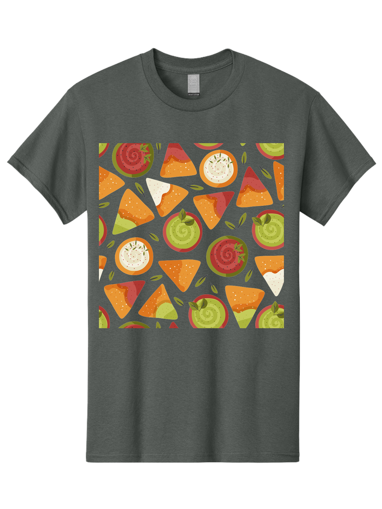 Pizza-Slices-Pattern Men'S Graphic Tee, 100% Cotton, Comfortable Casual Summer Wear, Machine Washable, Pizza Slices, Various Toppings, Pepperoni, Vegetables, Cheese, Food Pattern, Seamless Design, Cartoon Style -  Aaa290 23